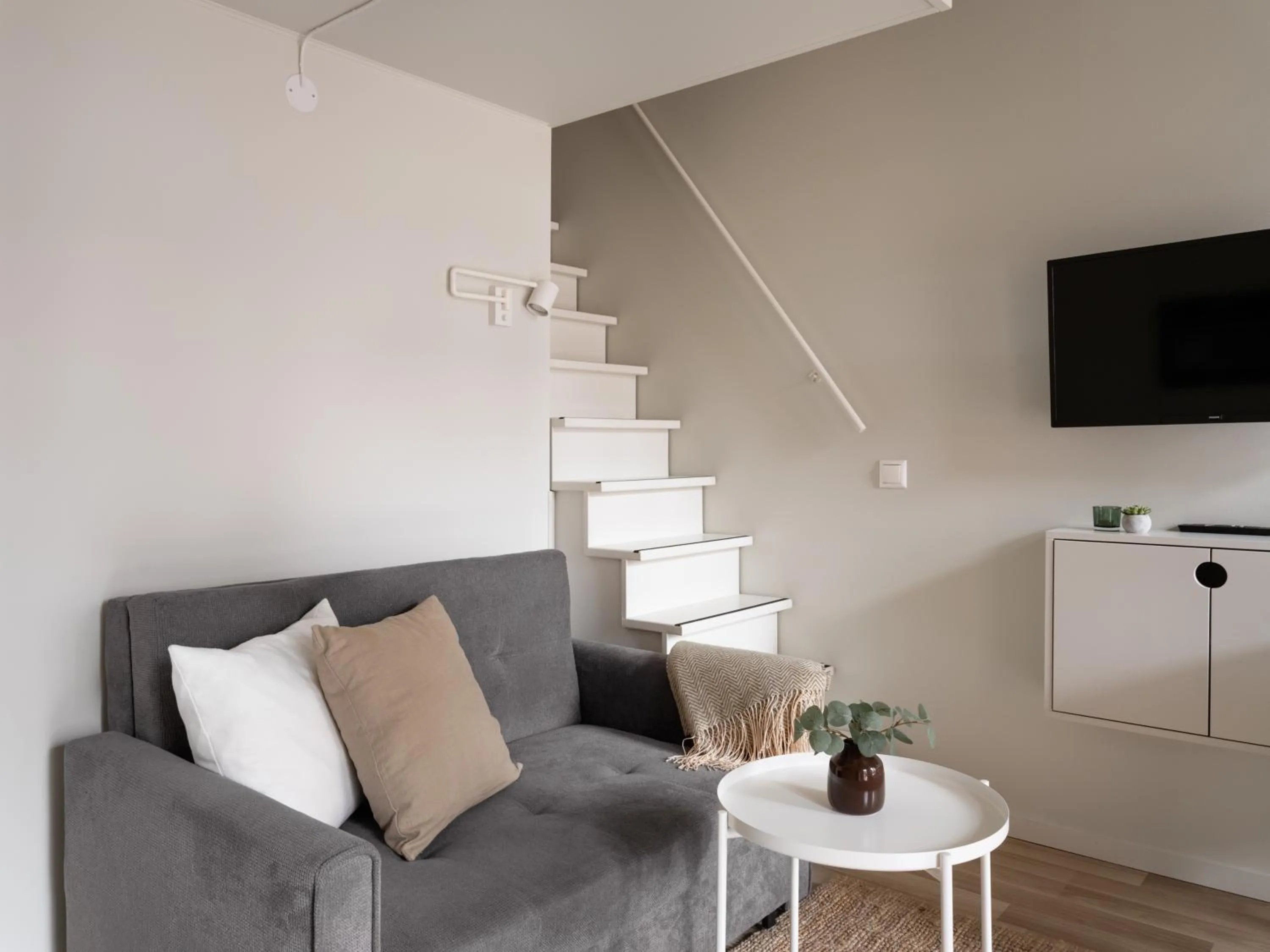 Living room in Waterfront Cabins