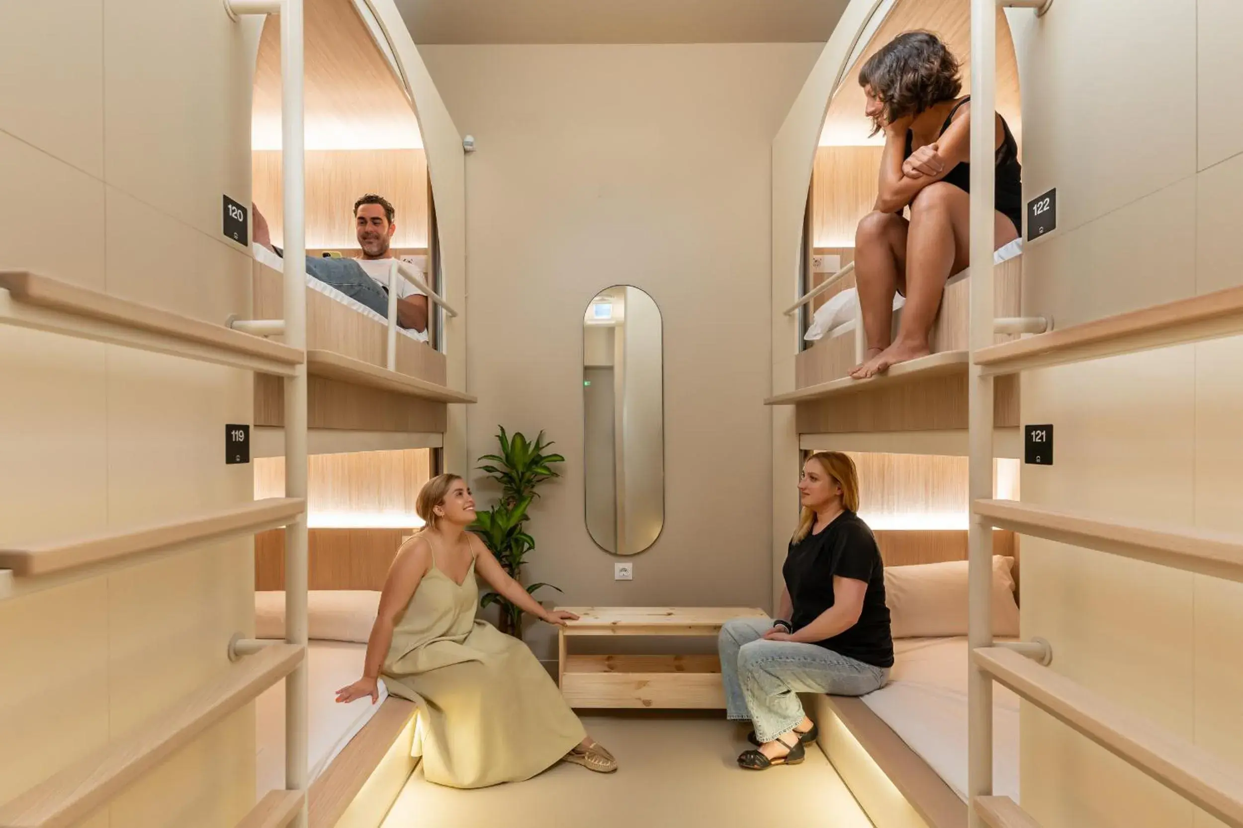 Single Bed in Dormitory Room in Literal Hostel Single Bed in Dormitory Room in Literal Hostel