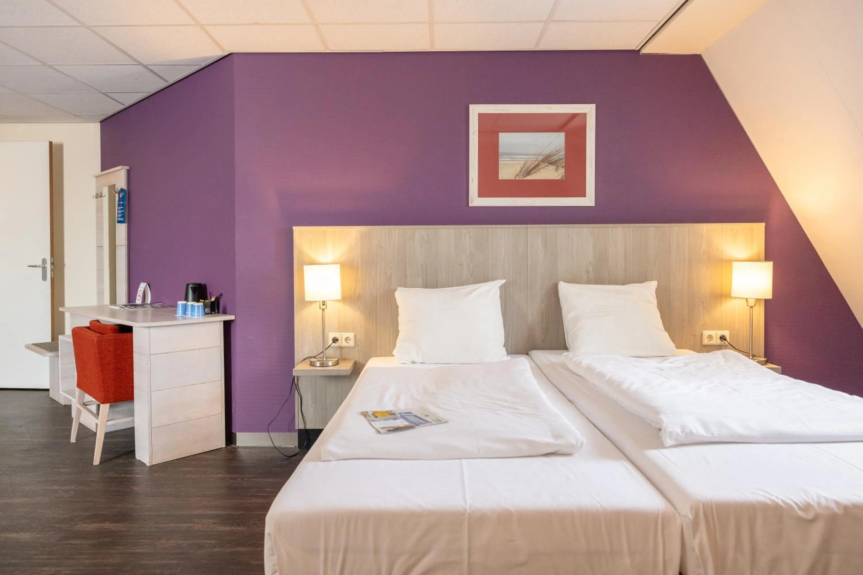 Bedroom, Bed in Fletcher Hotel - Restaurant de Cooghen