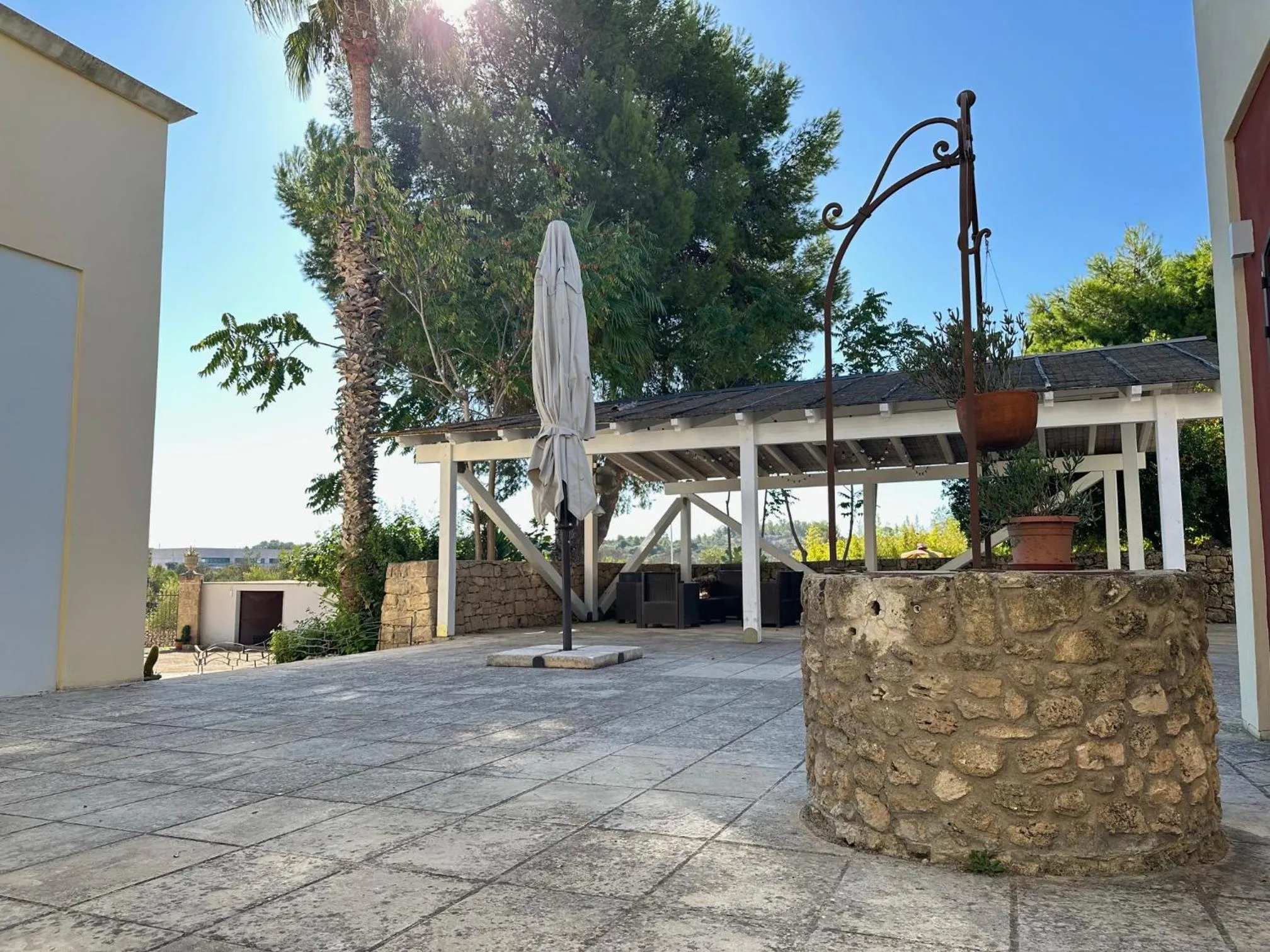 Patio in Agriturismo Il Trappeto