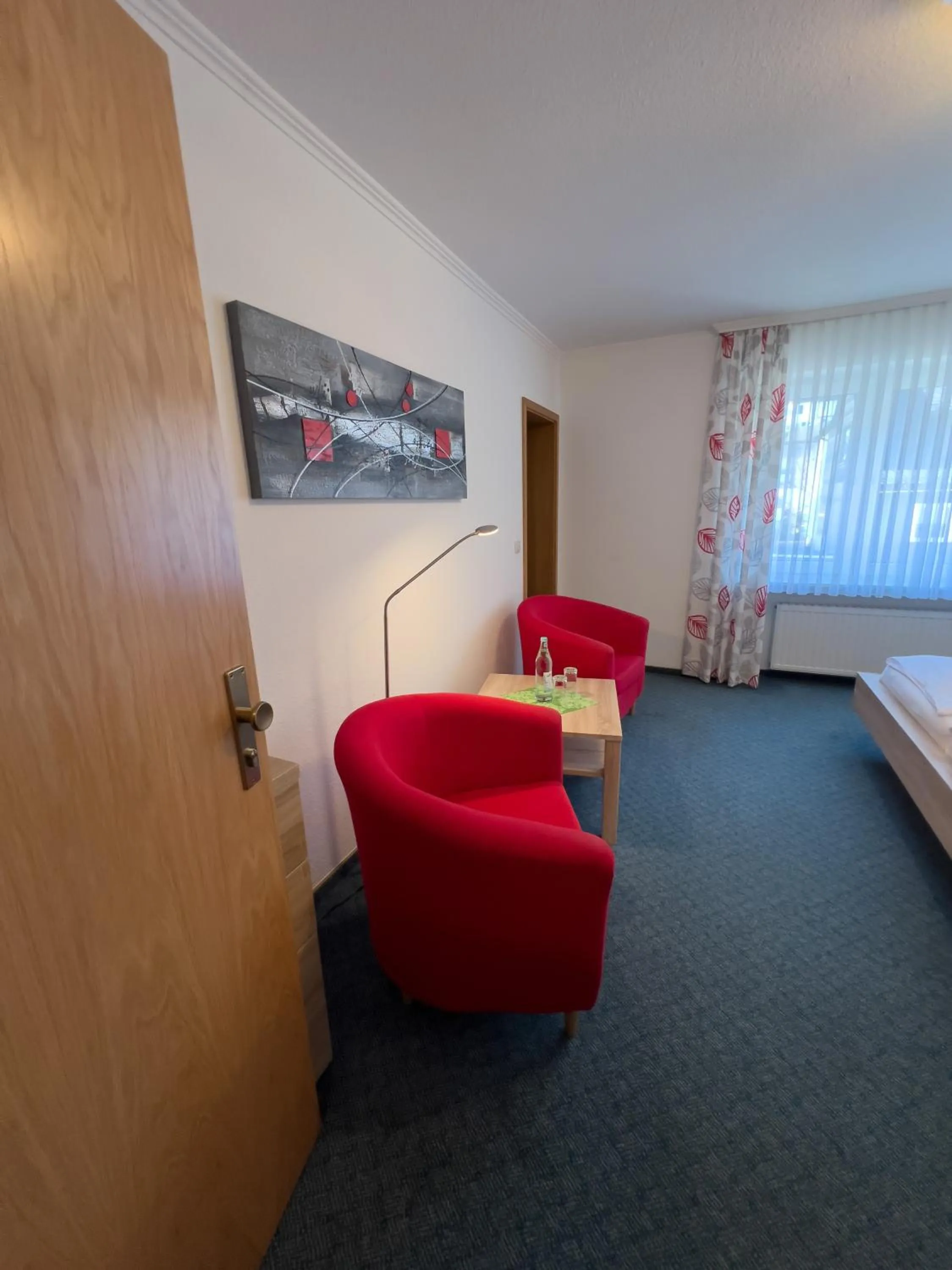 View (from property/room), Bed in Hotel Haus Christel