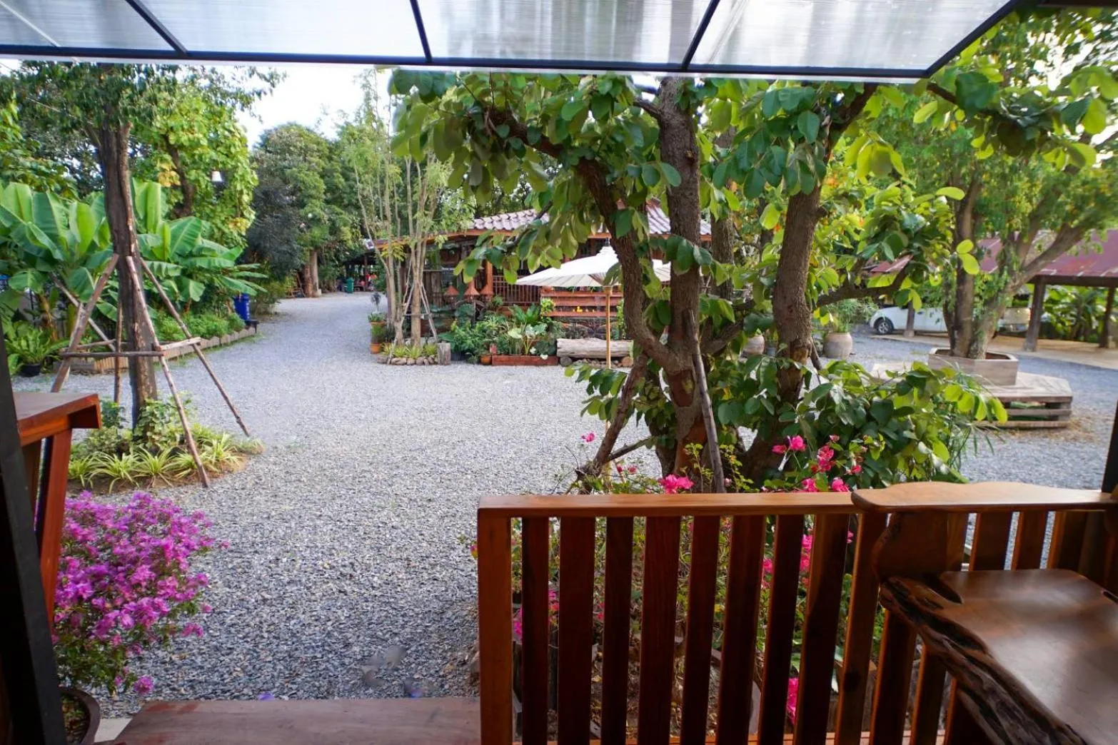 Inner courtyard view in Suk Sabai Homestay