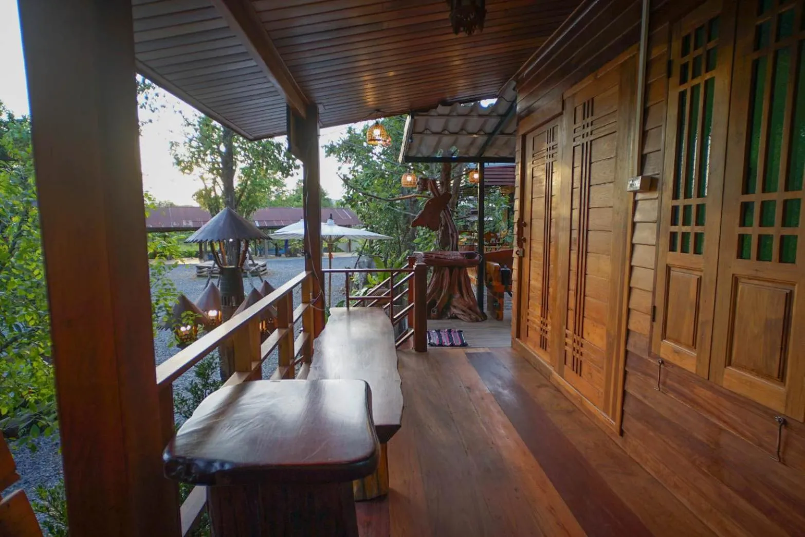 Balcony/Terrace in Suk Sabai Homestay