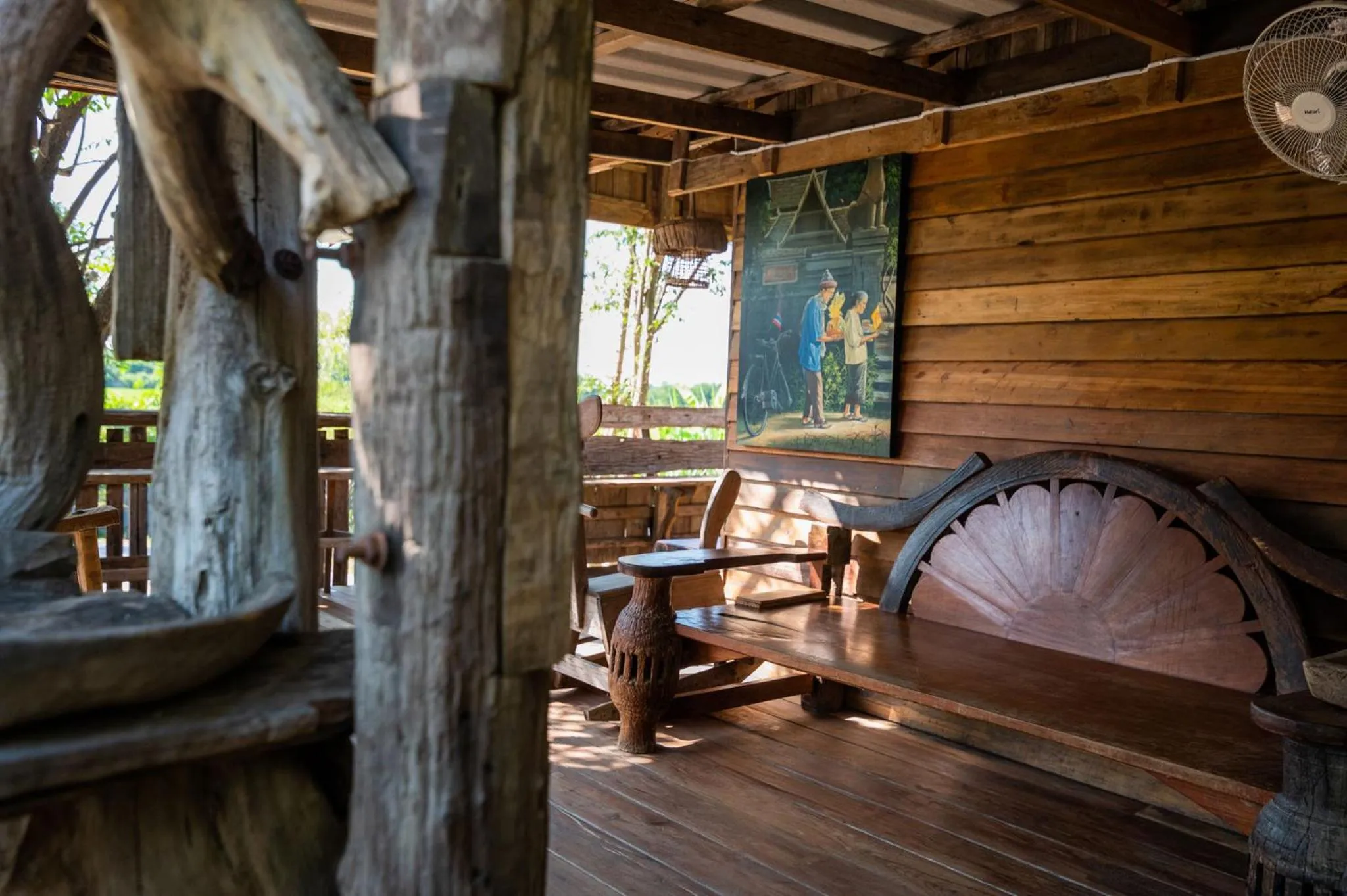 Living room in Suk Sabai Homestay
