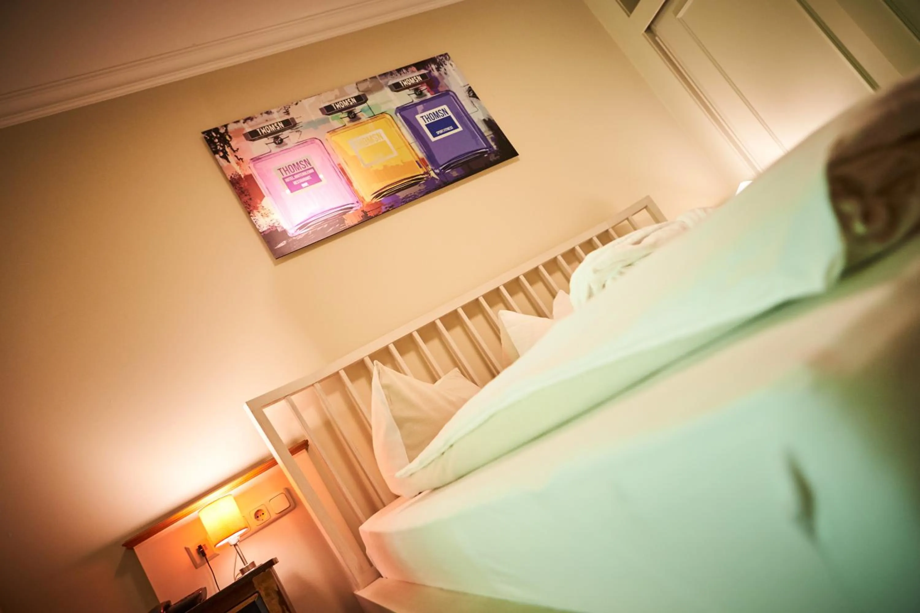 Photo of the whole room, Bed in THOMSN Central Hotel & Appartements