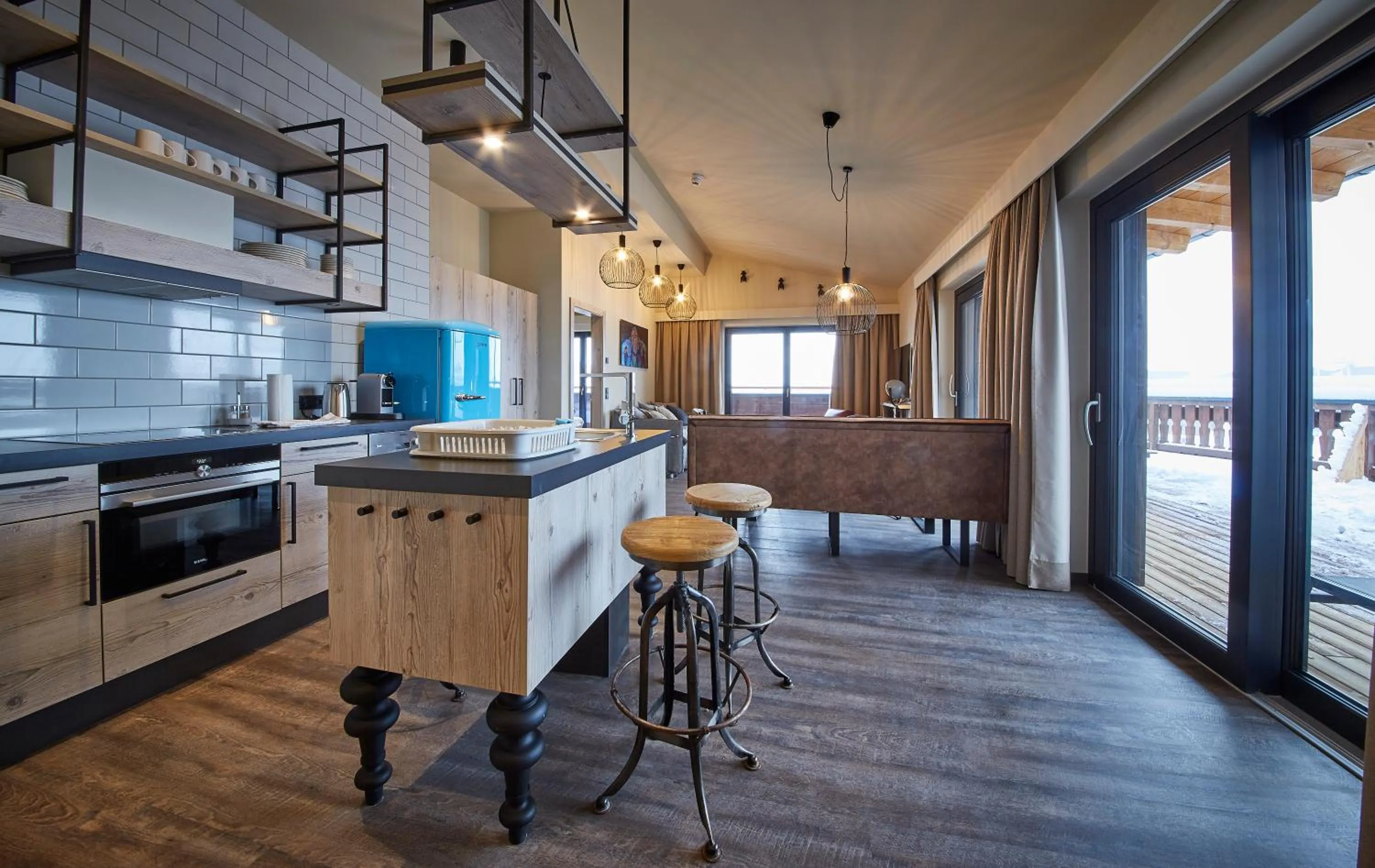 Kitchen or kitchenette in THOMSN Central Hotel & Appartements