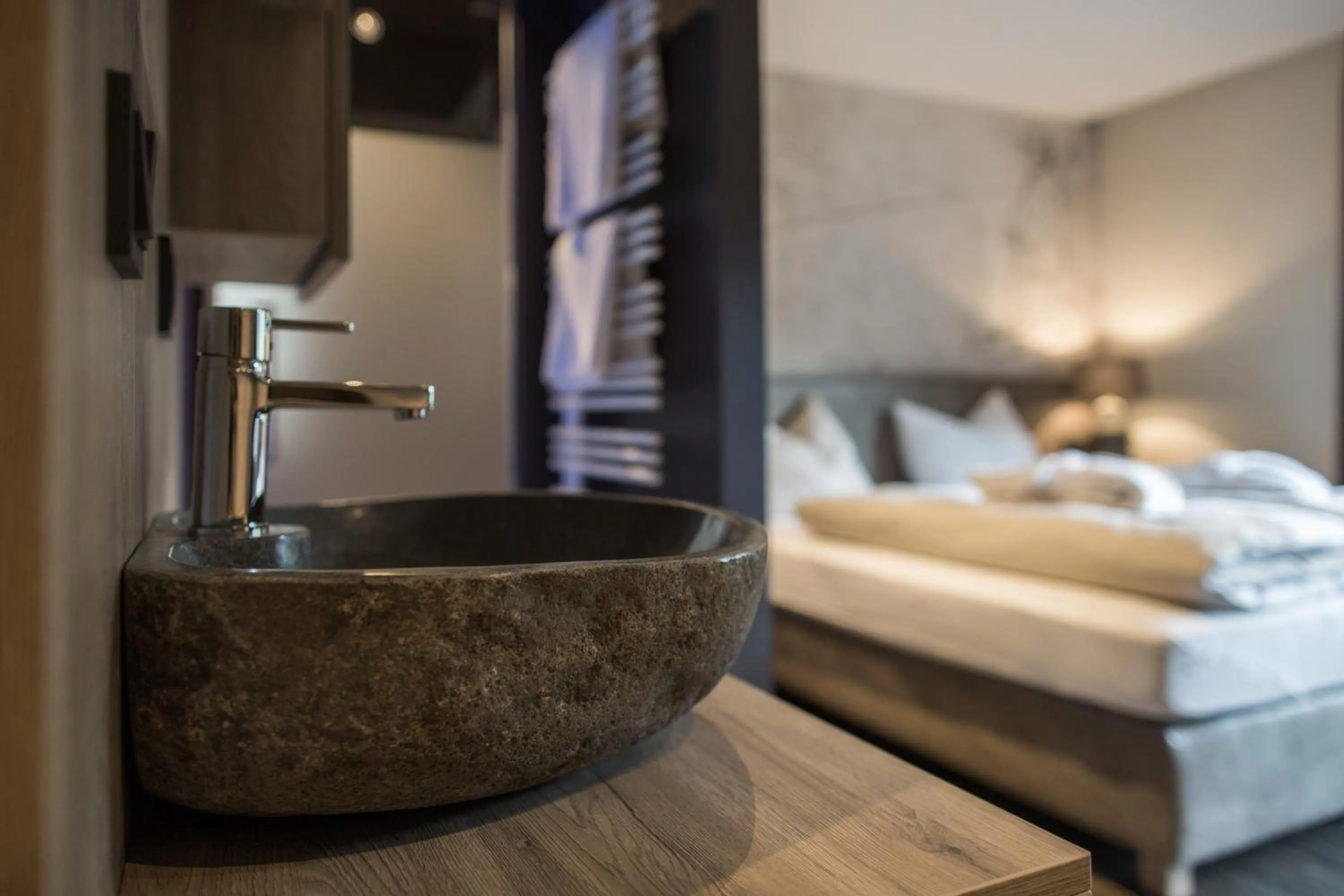 Photo of the whole room, Bed in THOMSN Central Hotel & Appartements