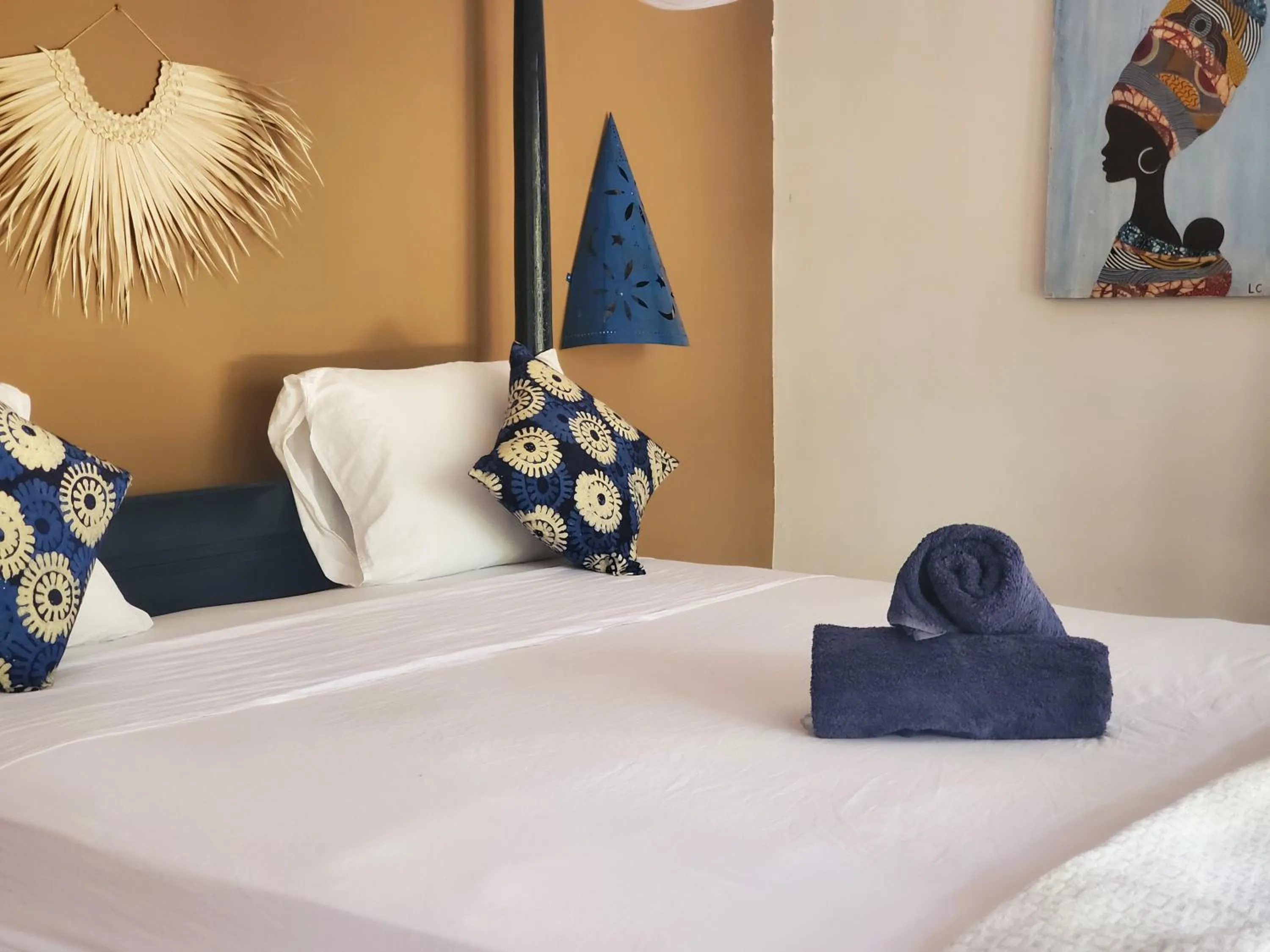 Bed in Promised Land Lodge