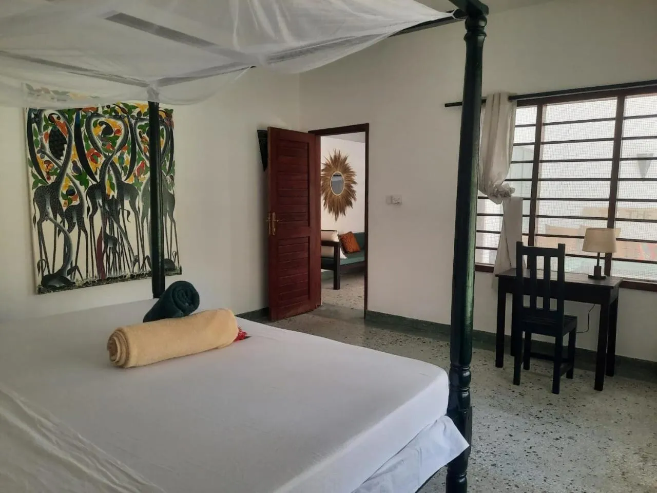 Bed in Promised Land Lodge