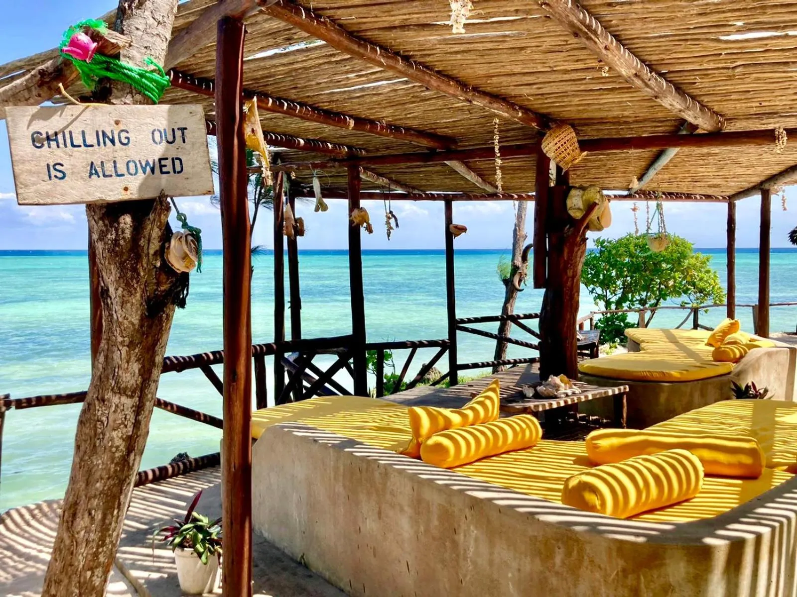 sunbed in Promised Land Lodge