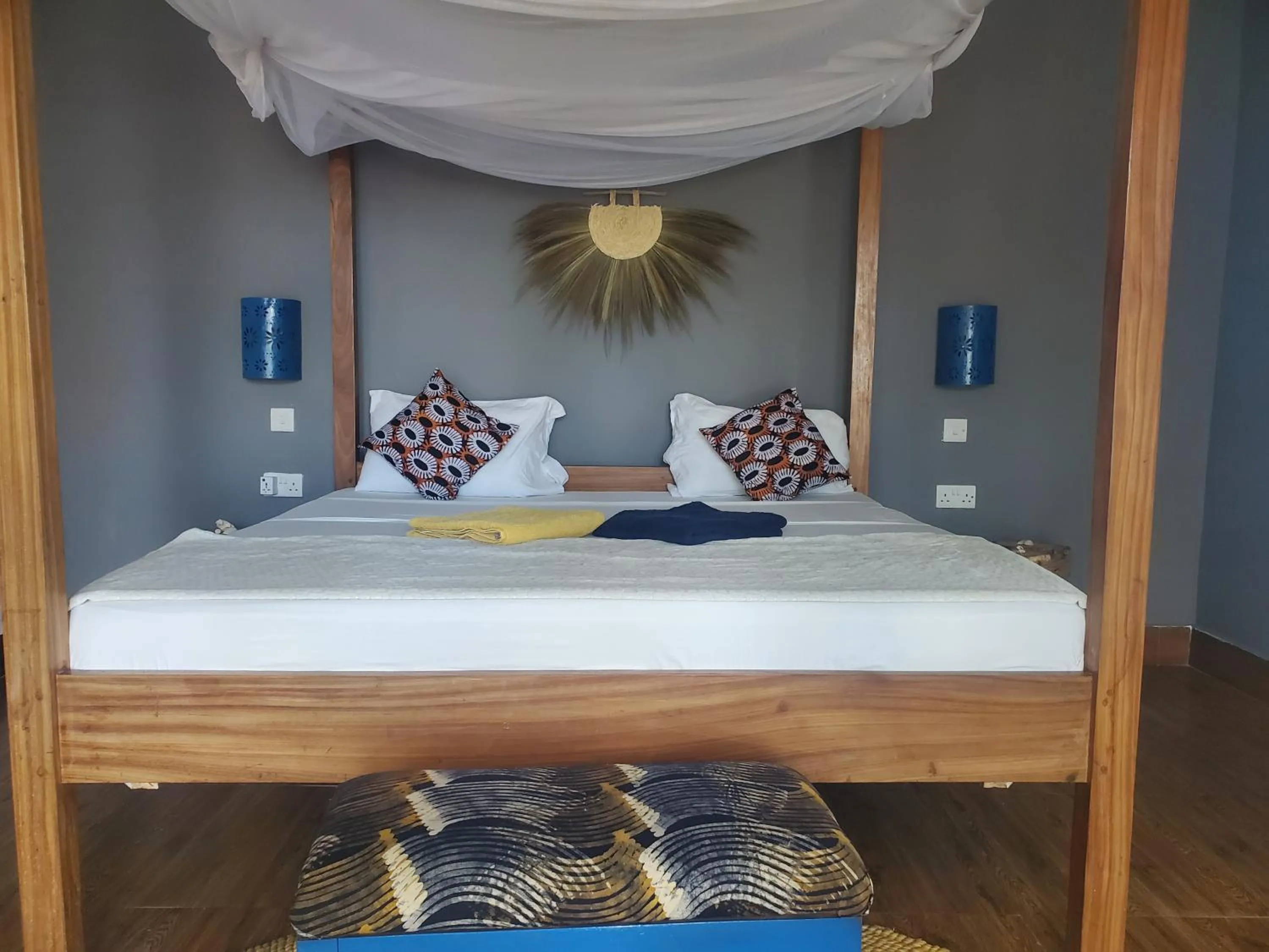 Bed in Promised Land Lodge