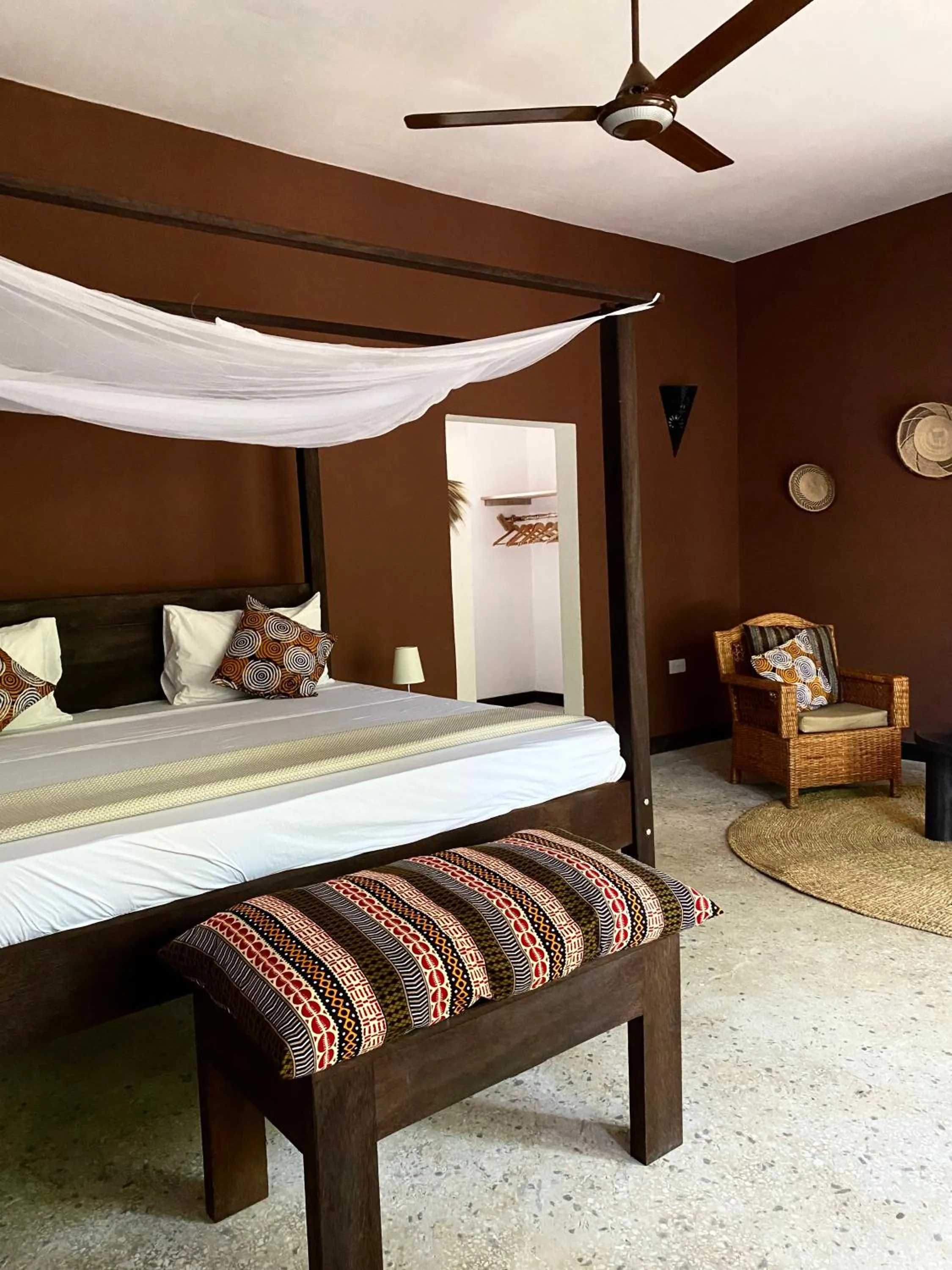 Bed in Promised Land Lodge