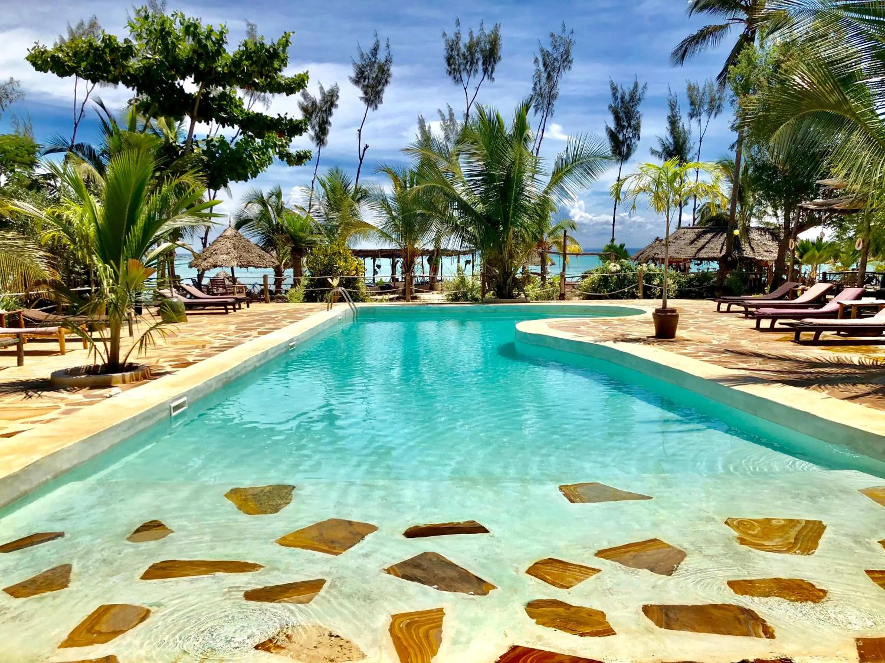 Swimming pool in Promised Land Lodge
