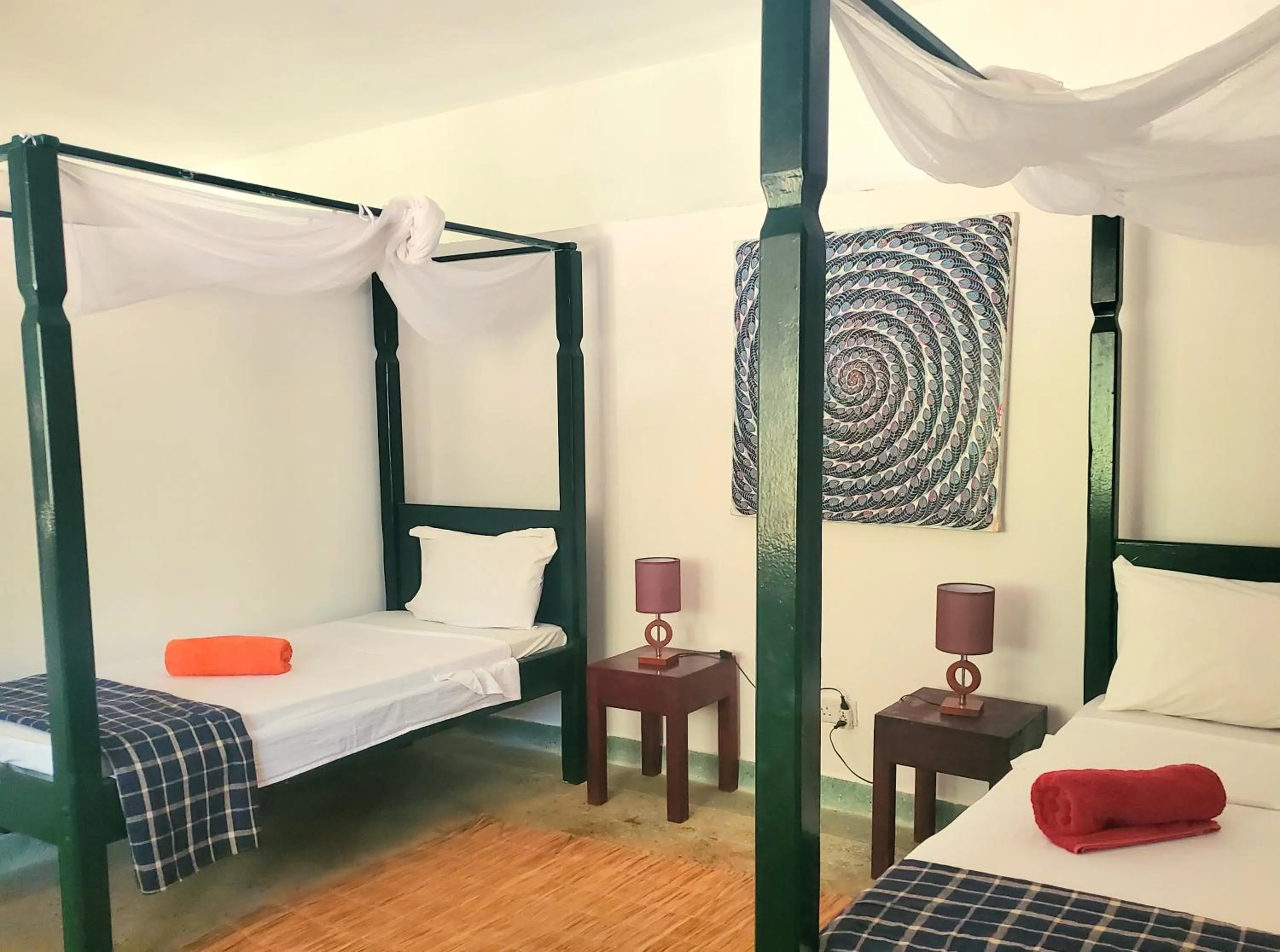 Bed in Promised Land Lodge