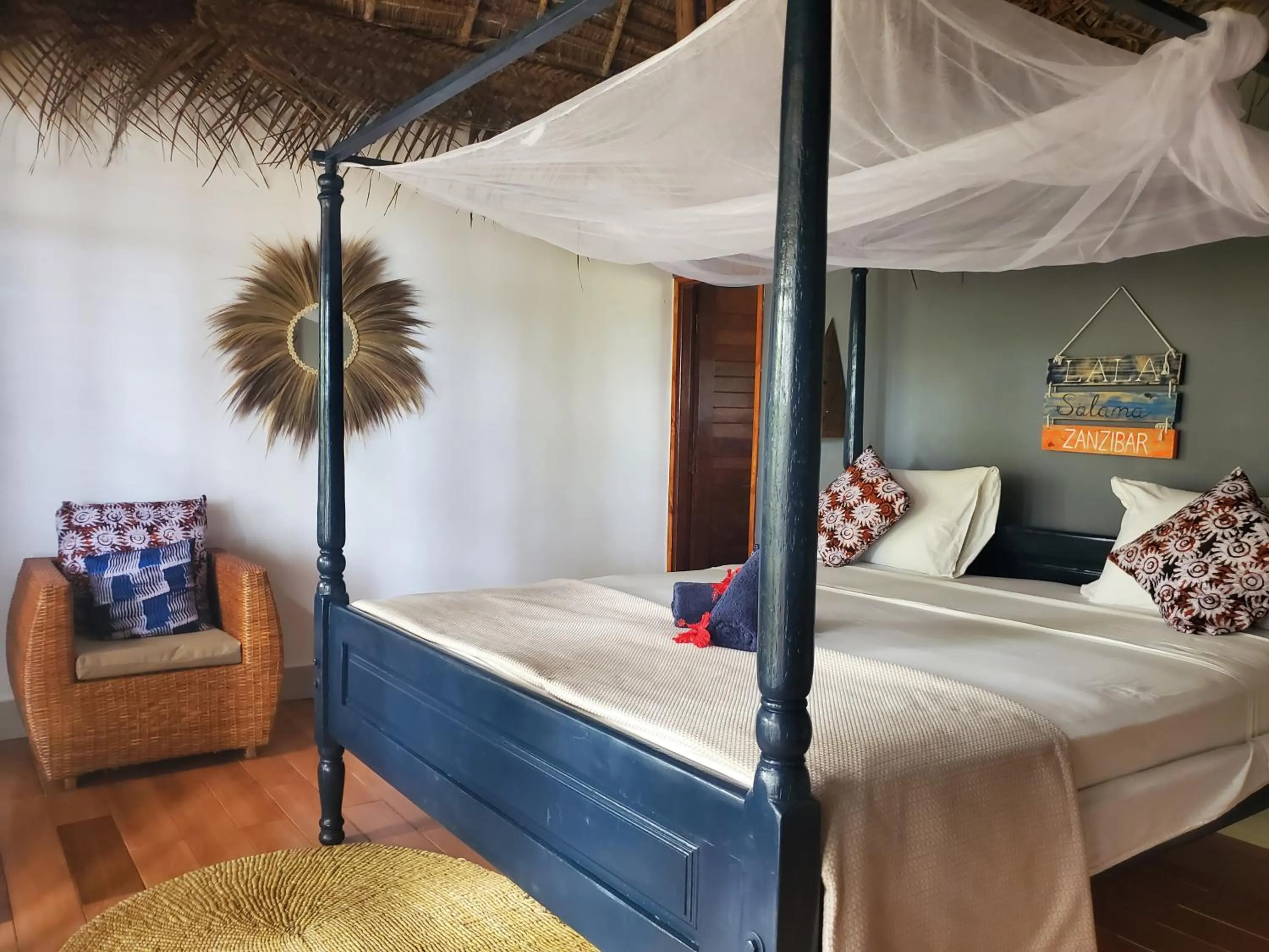 Bed in Promised Land Lodge