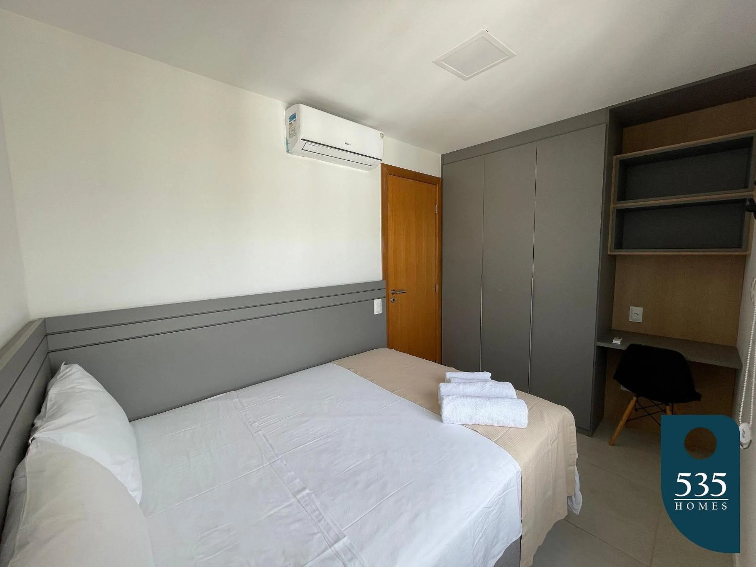 Bedroom, Bed in Lindo e aconchegante com vista panorâmica na Barra