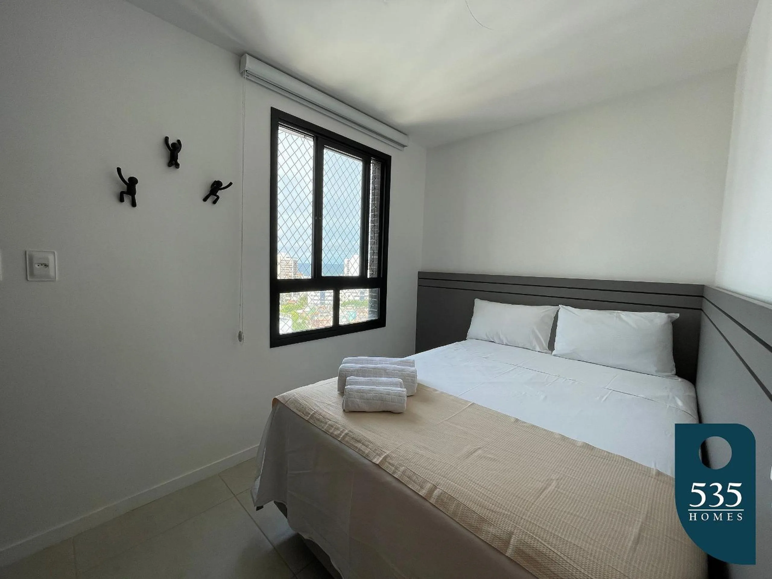 Bedroom, Bed in Lindo e aconchegante com vista panorâmica na Barra