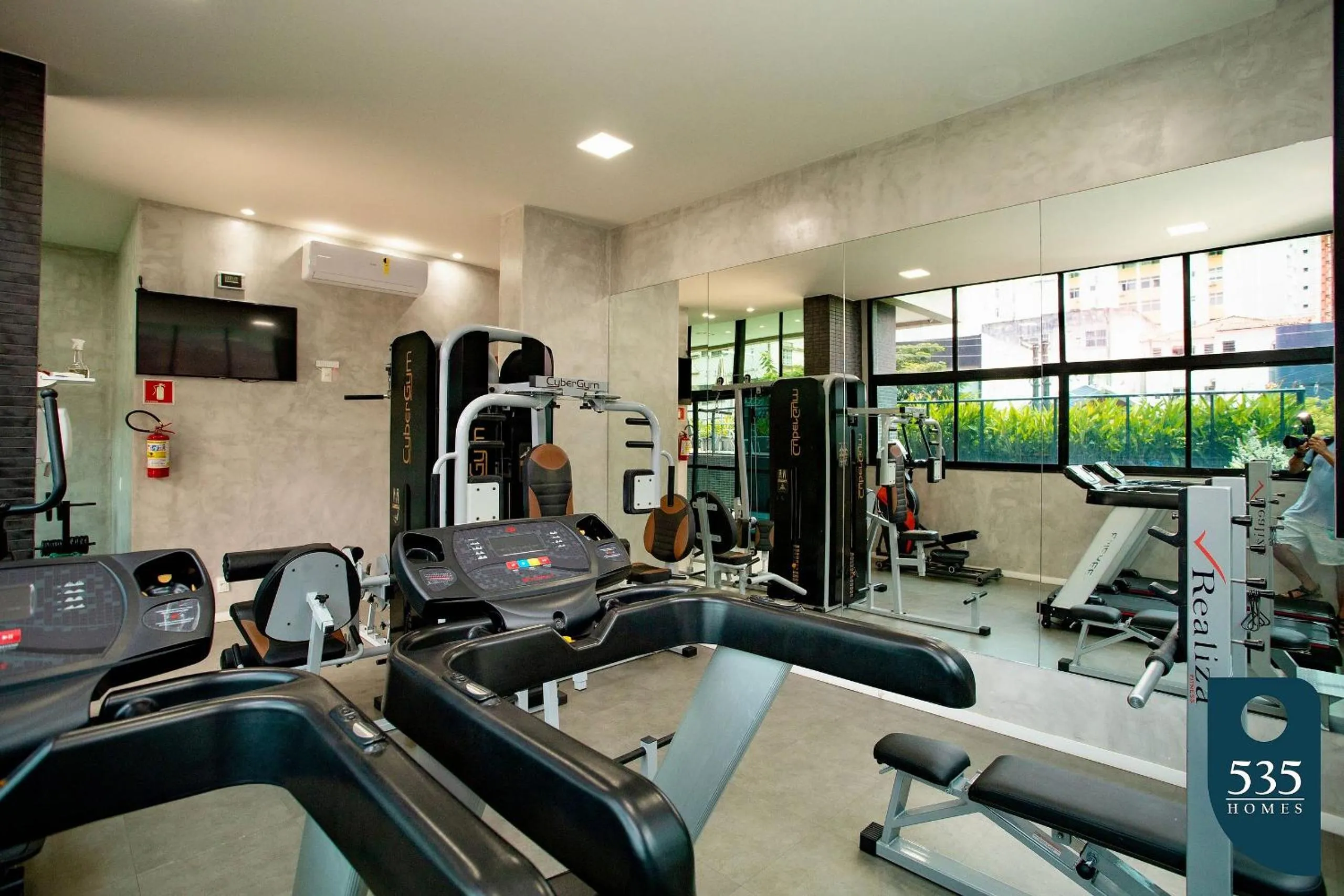 Fitness centre/facilities in Lindo e aconchegante com vista panorâmica na Barra