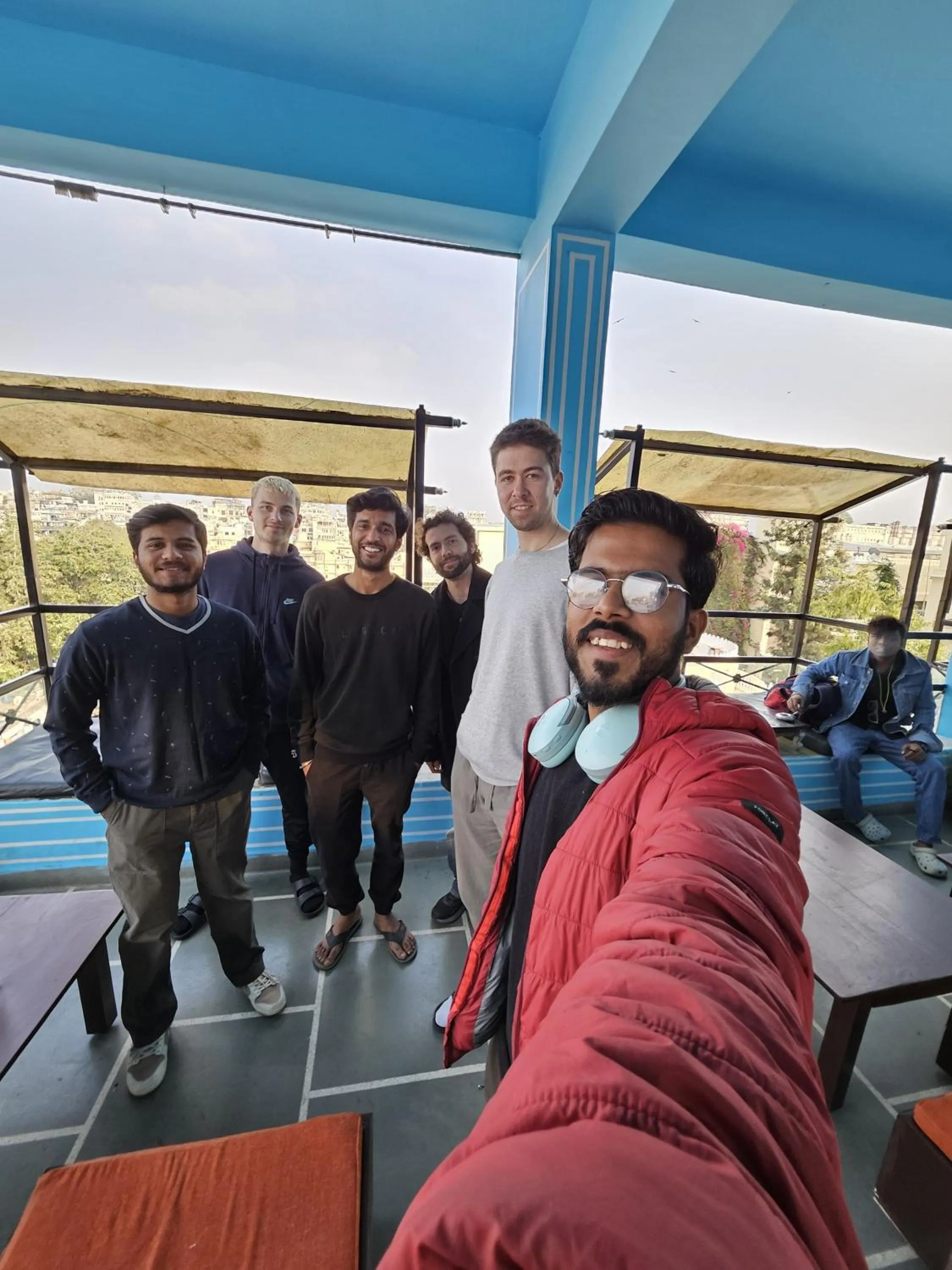 Seating area in Madpackers Udaipur