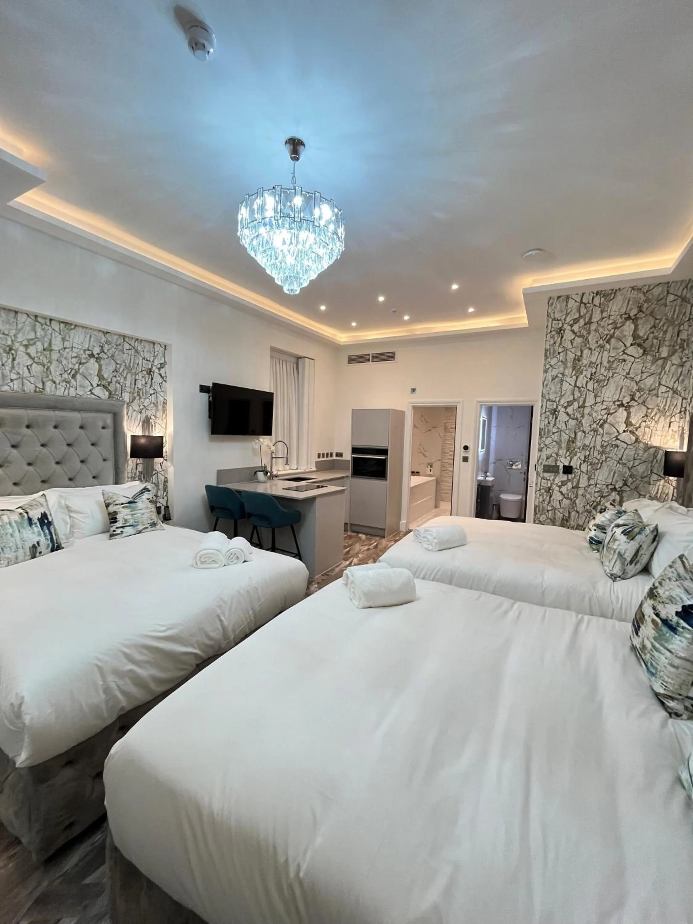 Bed in Philharmonic Hotel