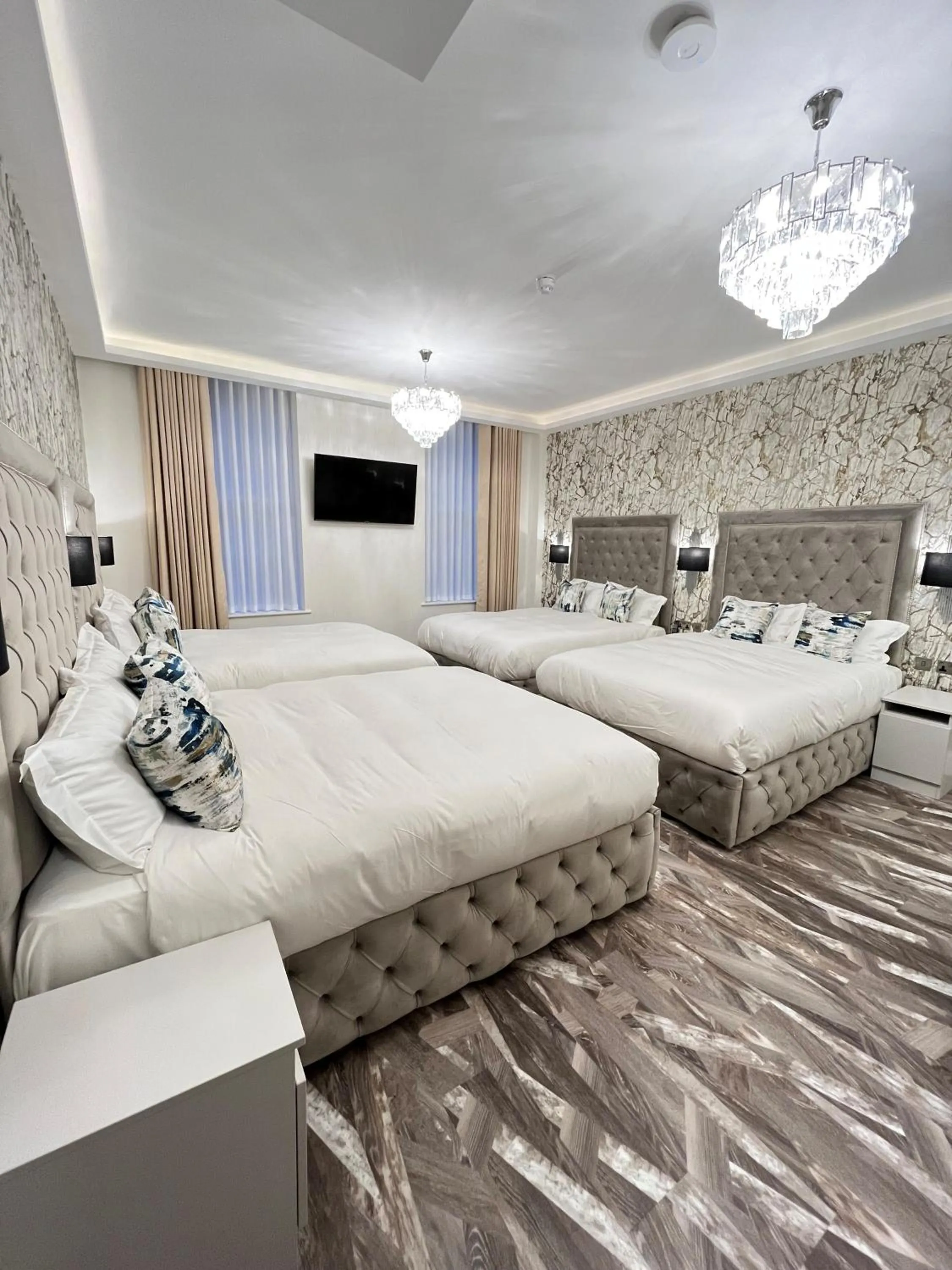 Bed in Philharmonic Hotel