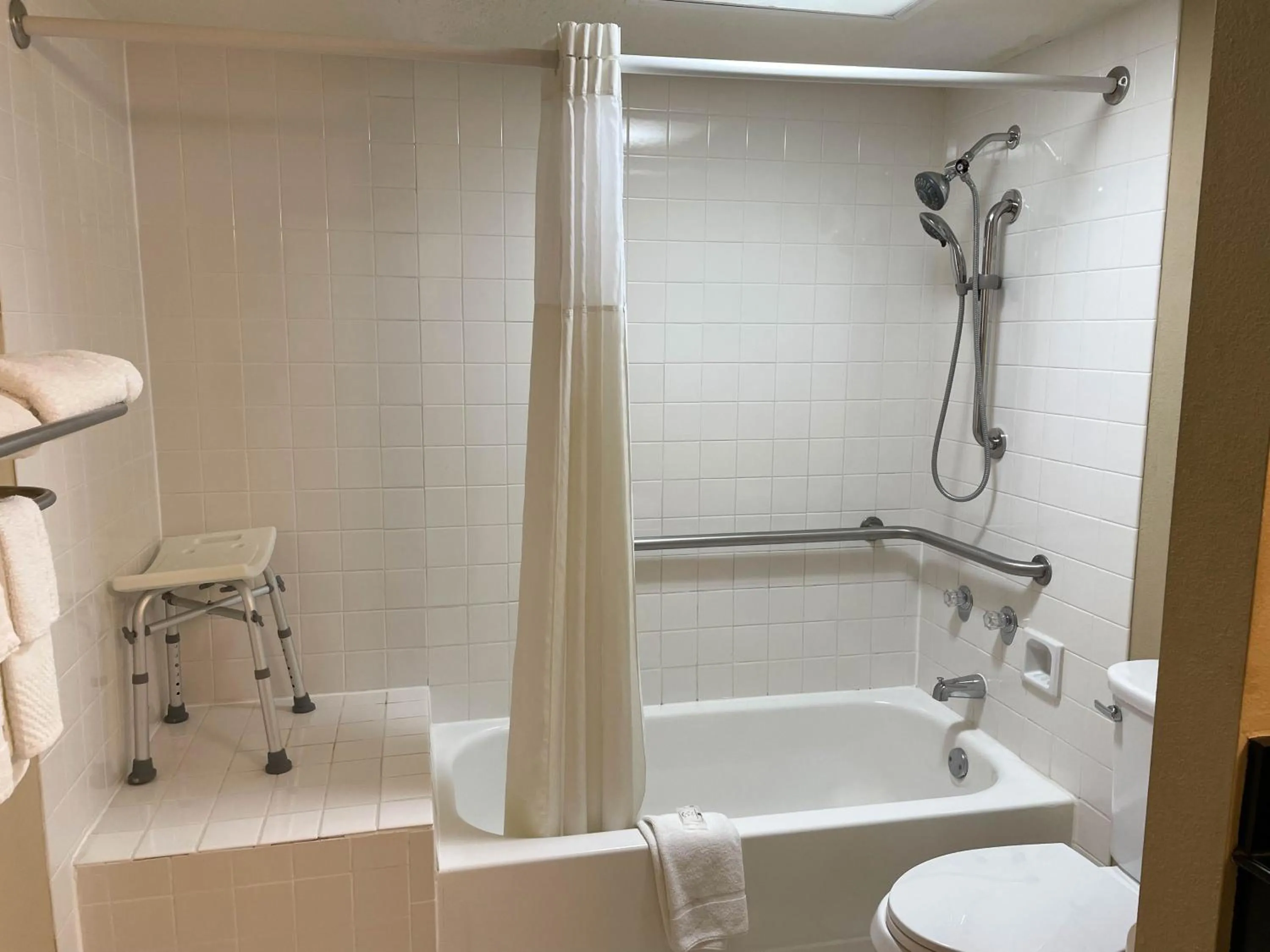 Shower in Studio 6 Suites North Richland Hills TX