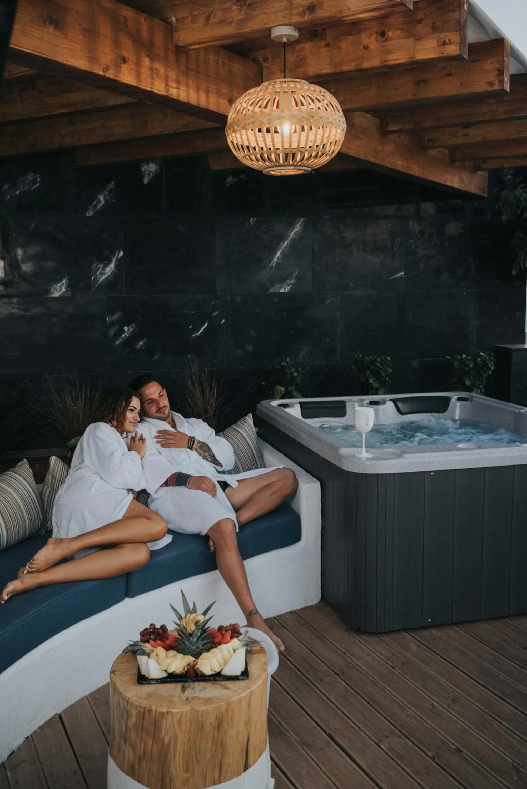 Seating area, Bed in Kahlua Boutique Hotel - Adults Only