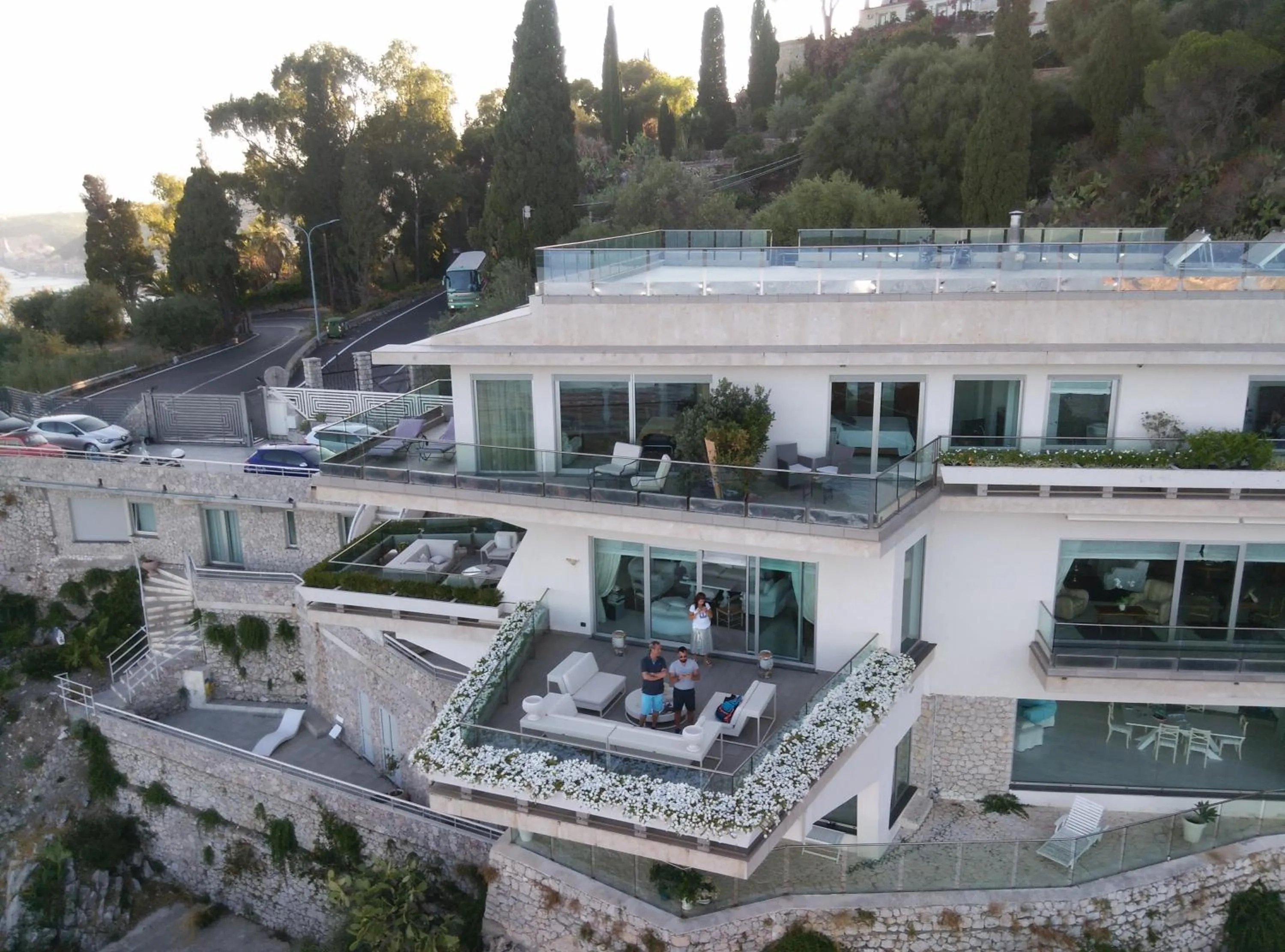 Bird's eye view in Maison Blanche Taormina