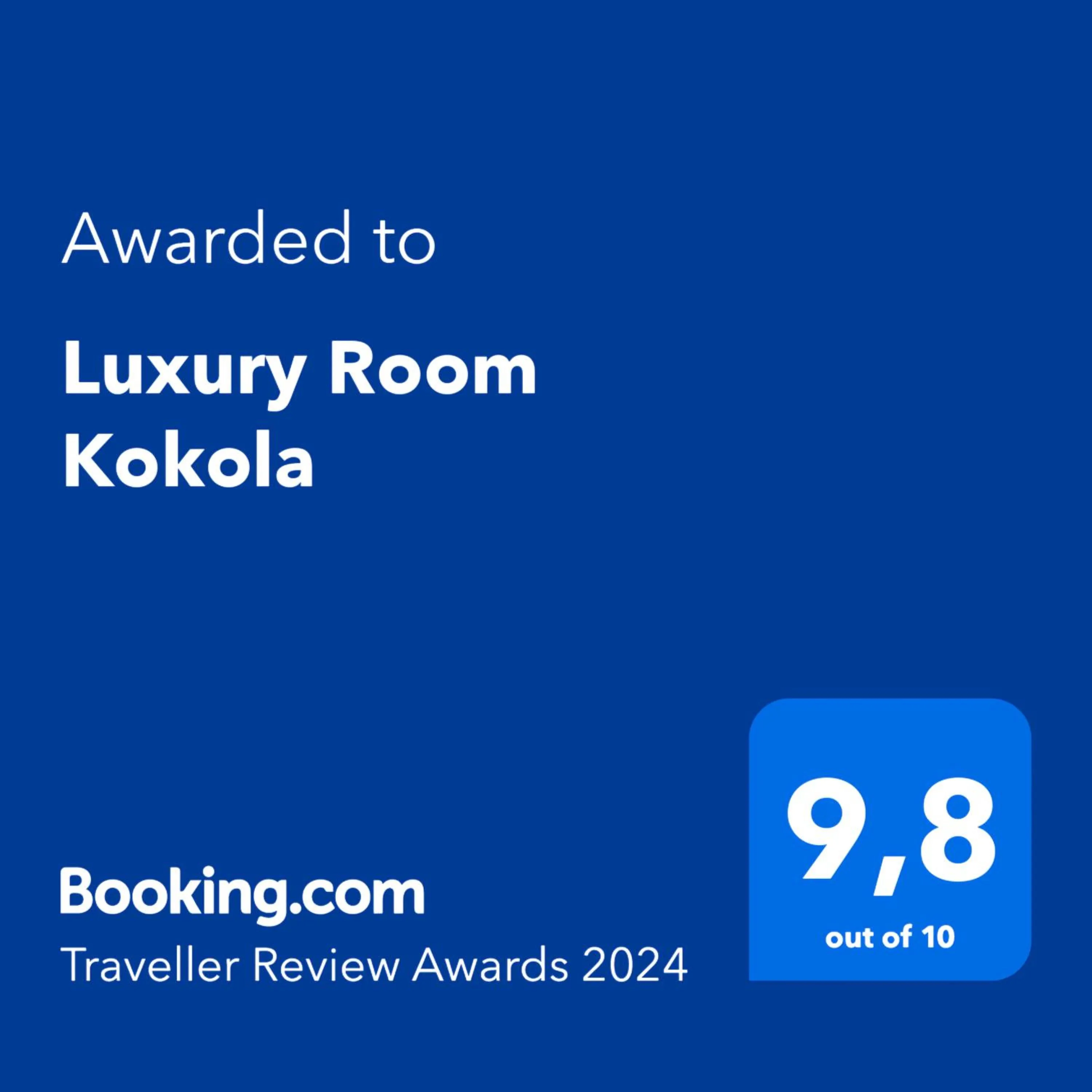 Certificate/Award in Luxury Room Kokola