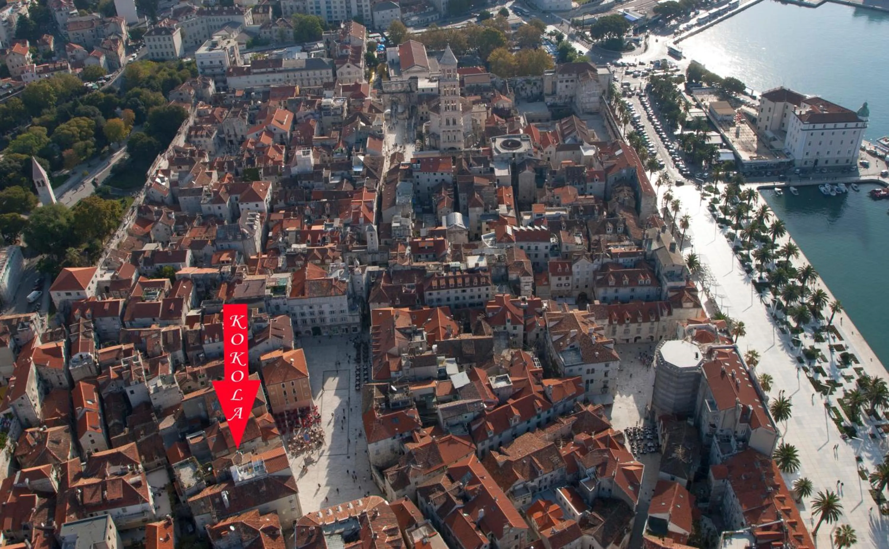 Bird's eye view in Luxury Room Kokola