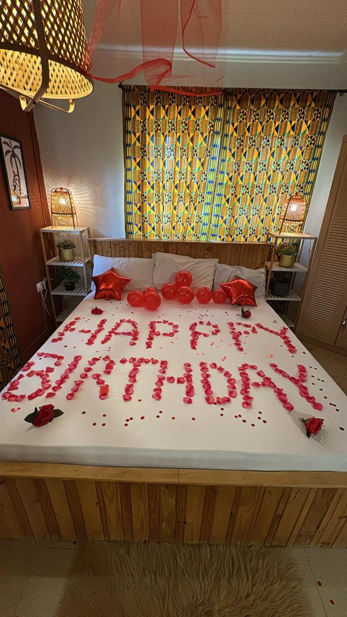 Bed in African Treasure Beach Resort