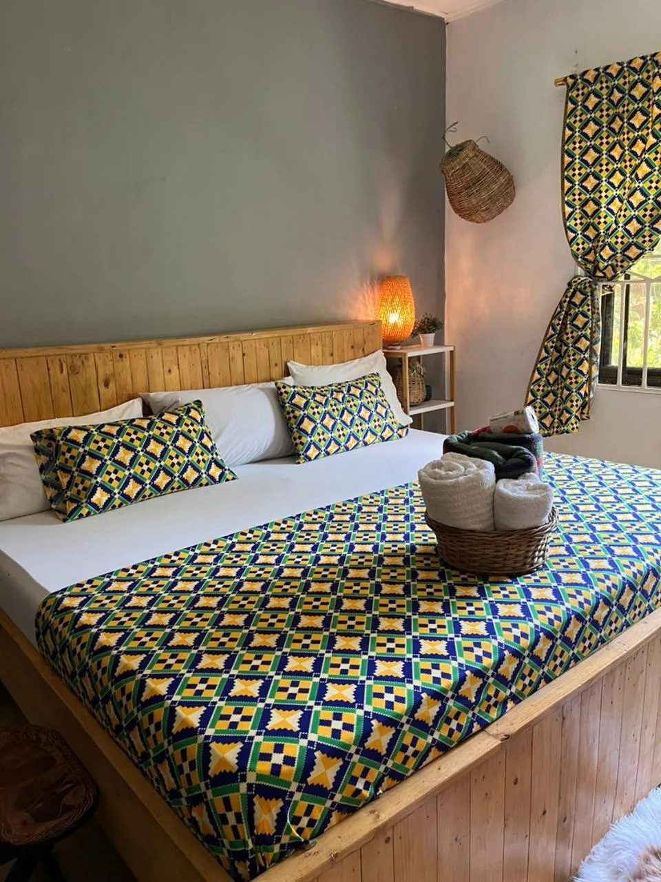 Bed in African Treasure Beach Resort