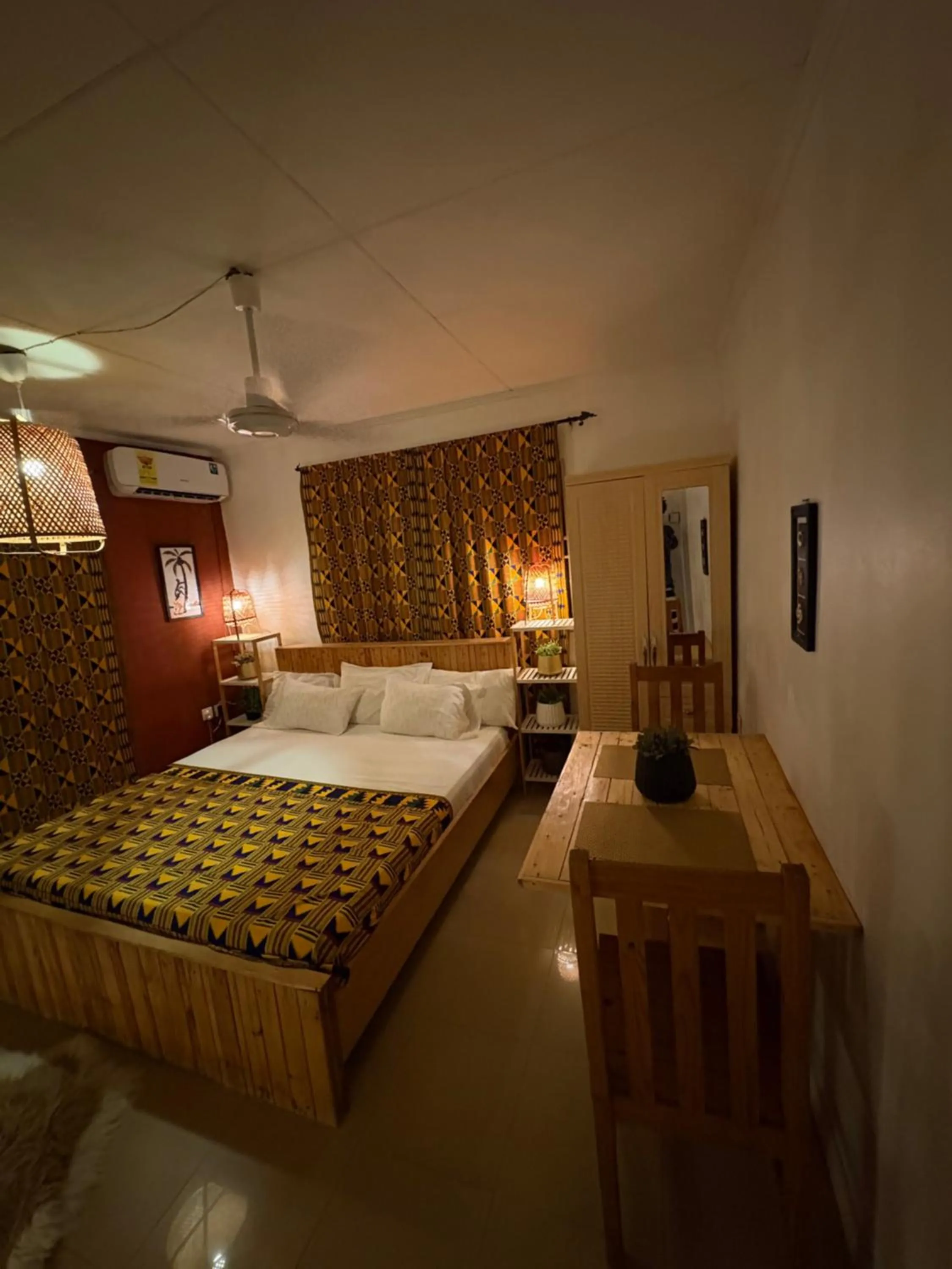 Bed in African Treasure Beach Resort