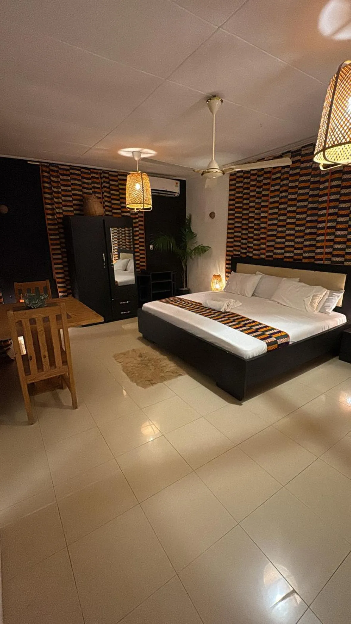 Bed in African Treasure Beach Resort