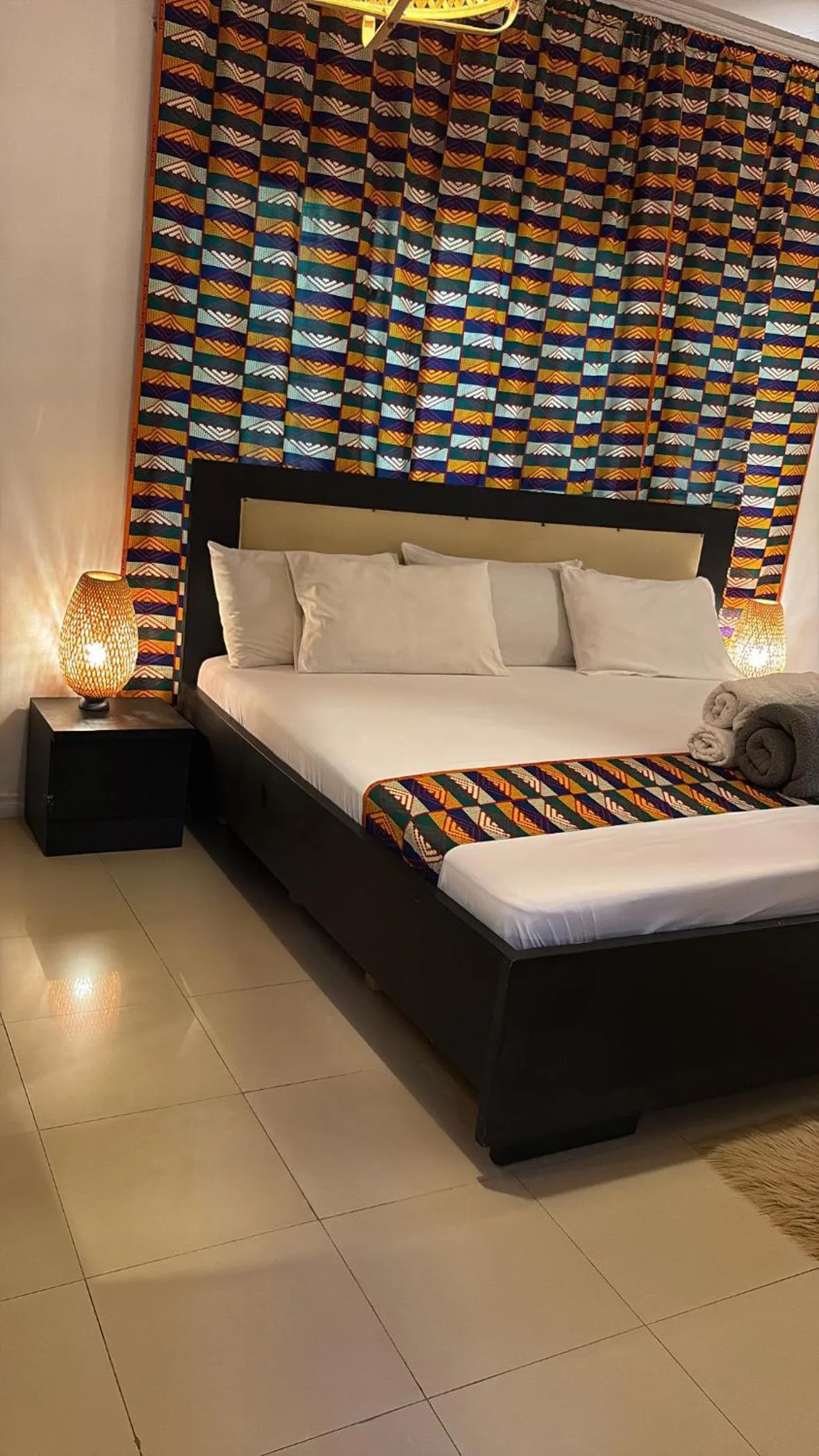 Bed in African Treasure Beach Resort