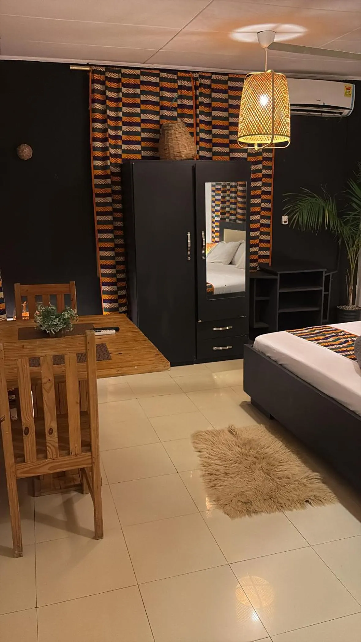 Bed in African Treasure Beach Resort