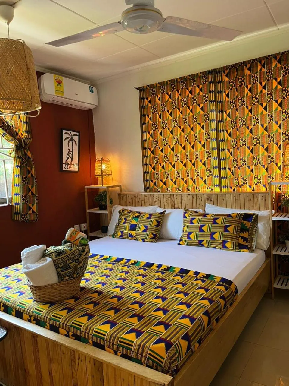Bed in African Treasure Beach Resort