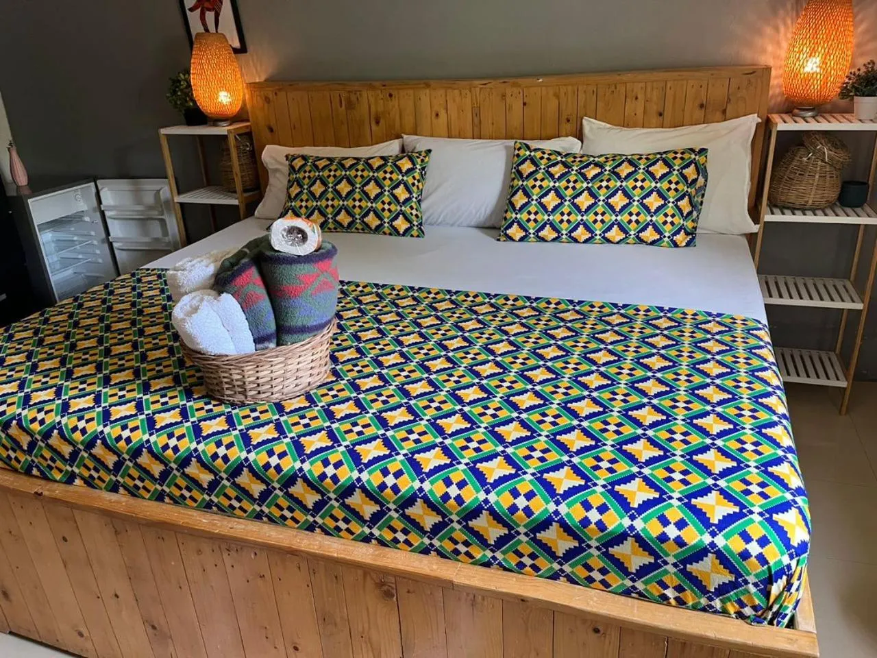 Bed in African Treasure Beach Resort