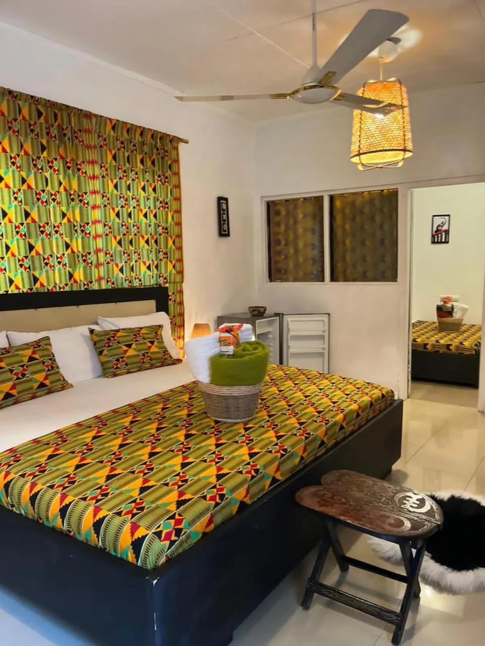 Bed in African Treasure Beach Resort