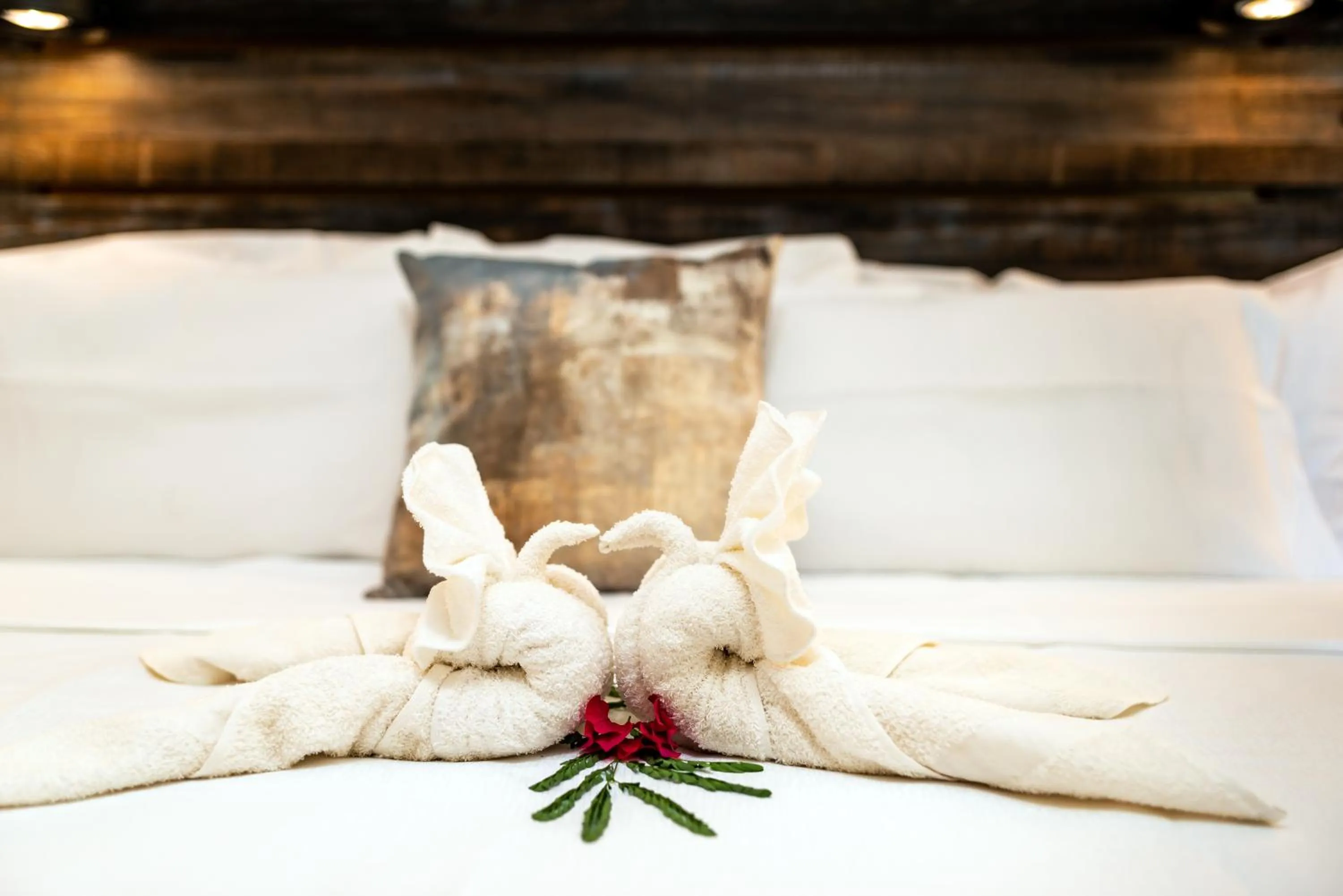 Decorative detail, Bed in Baker's Suites