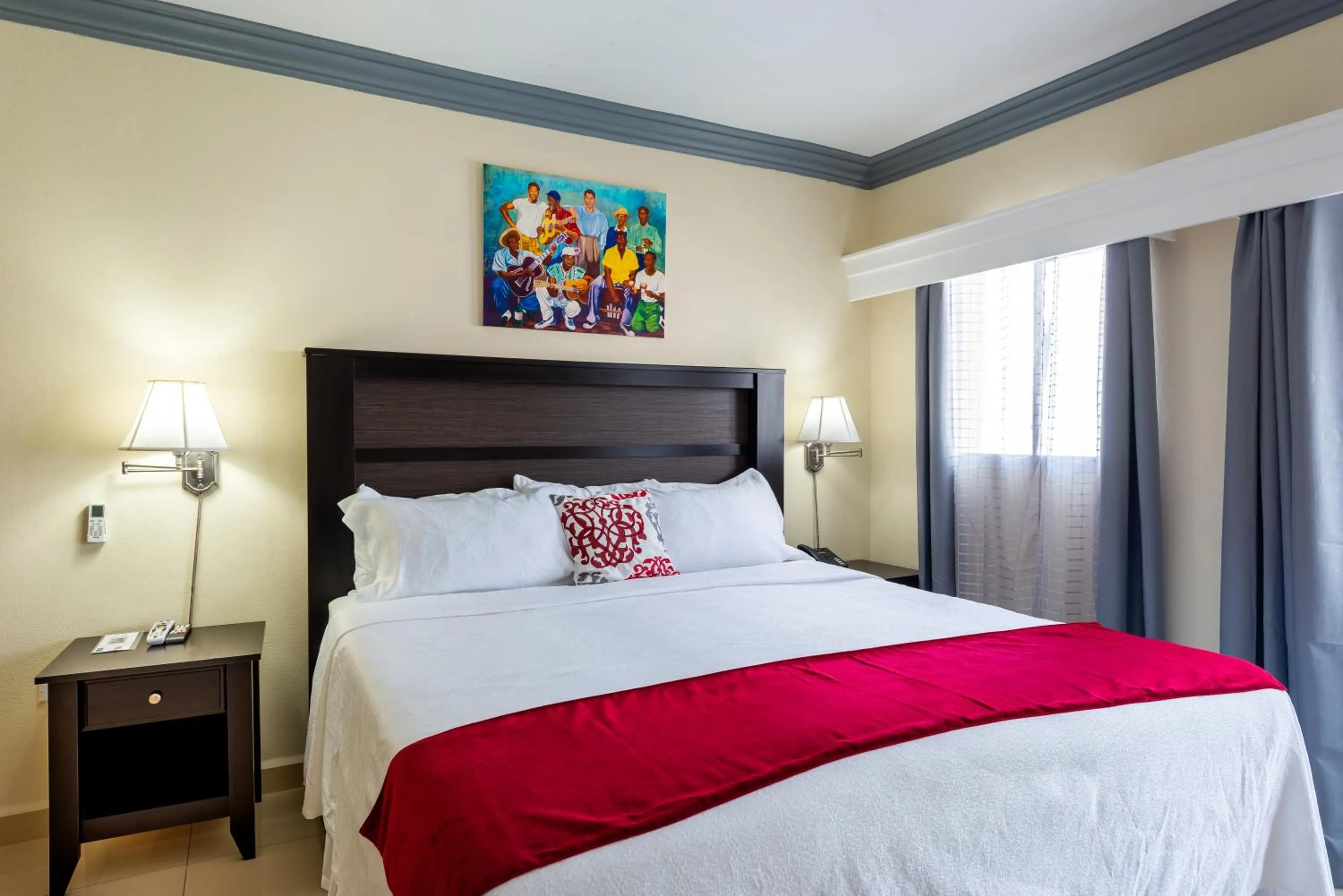 Bed in Baker's Suites