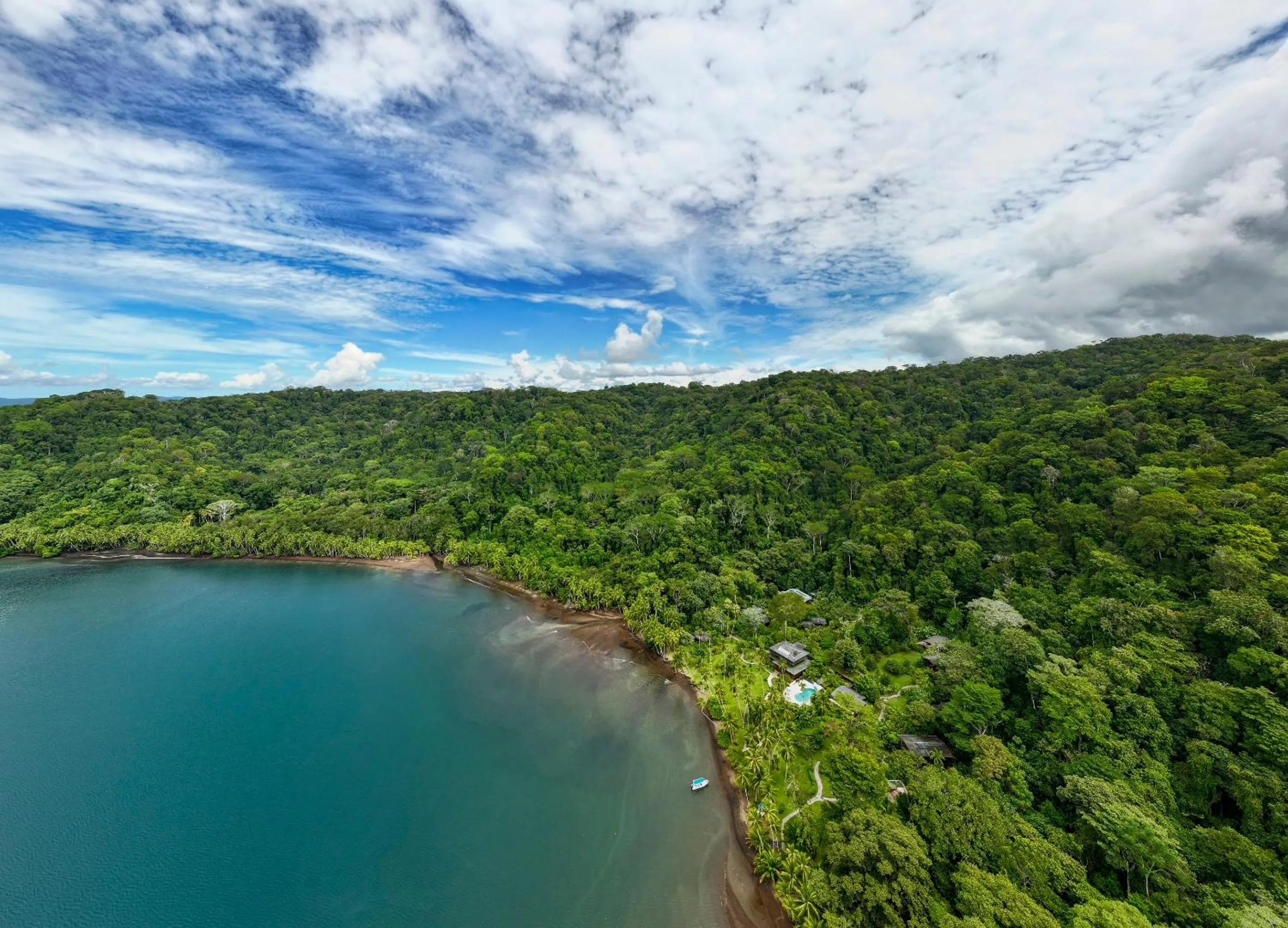 Bird's eye view in Playa Cativo Lodge