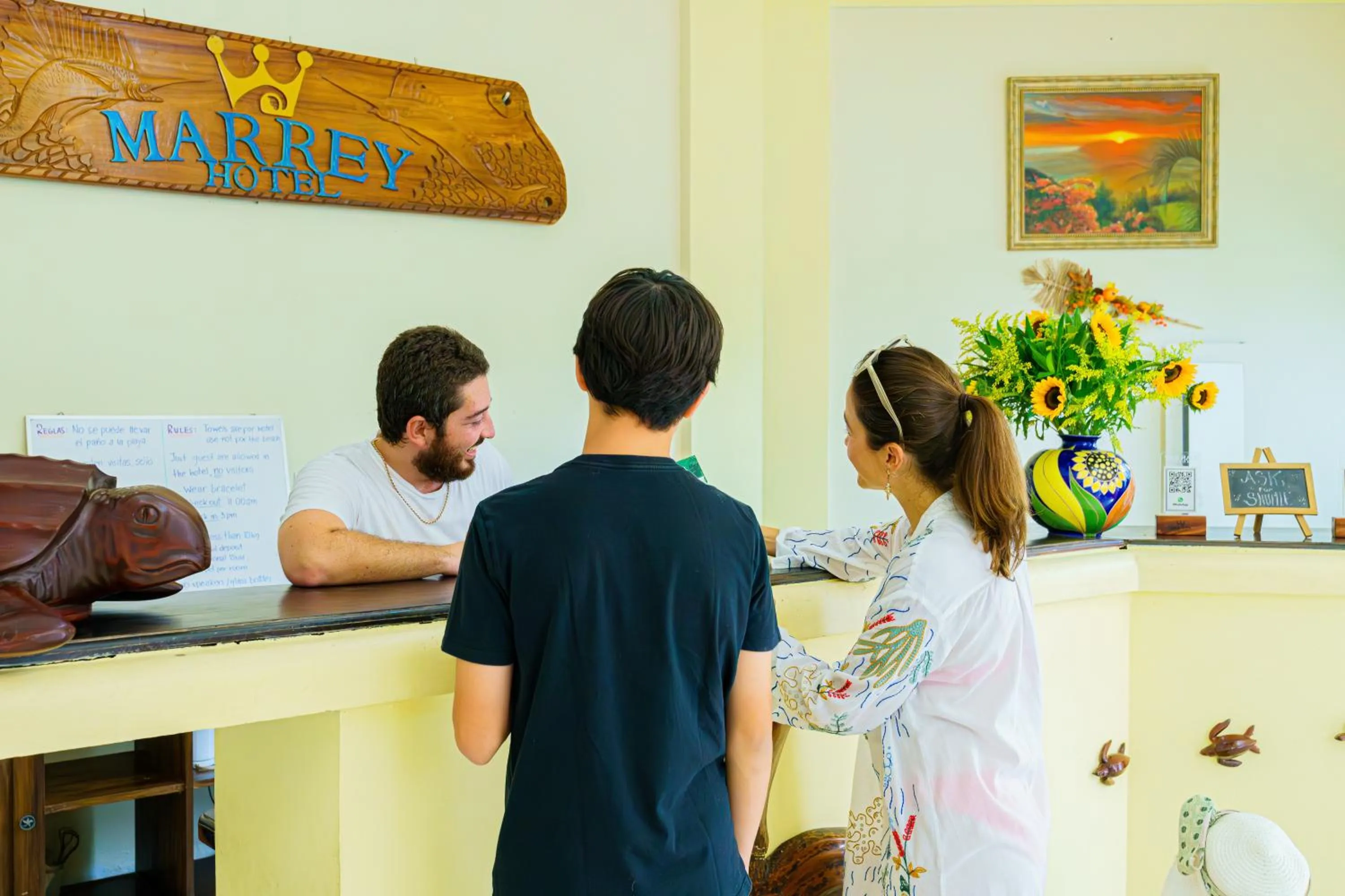 Lobby or reception in Hotel Mar Rey