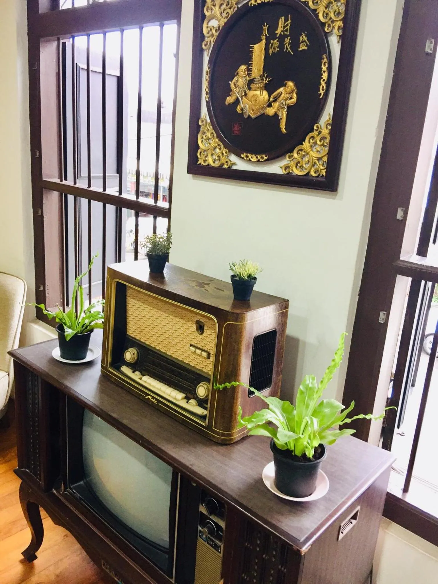 Decorative detail in Phuket Sunny Hostel