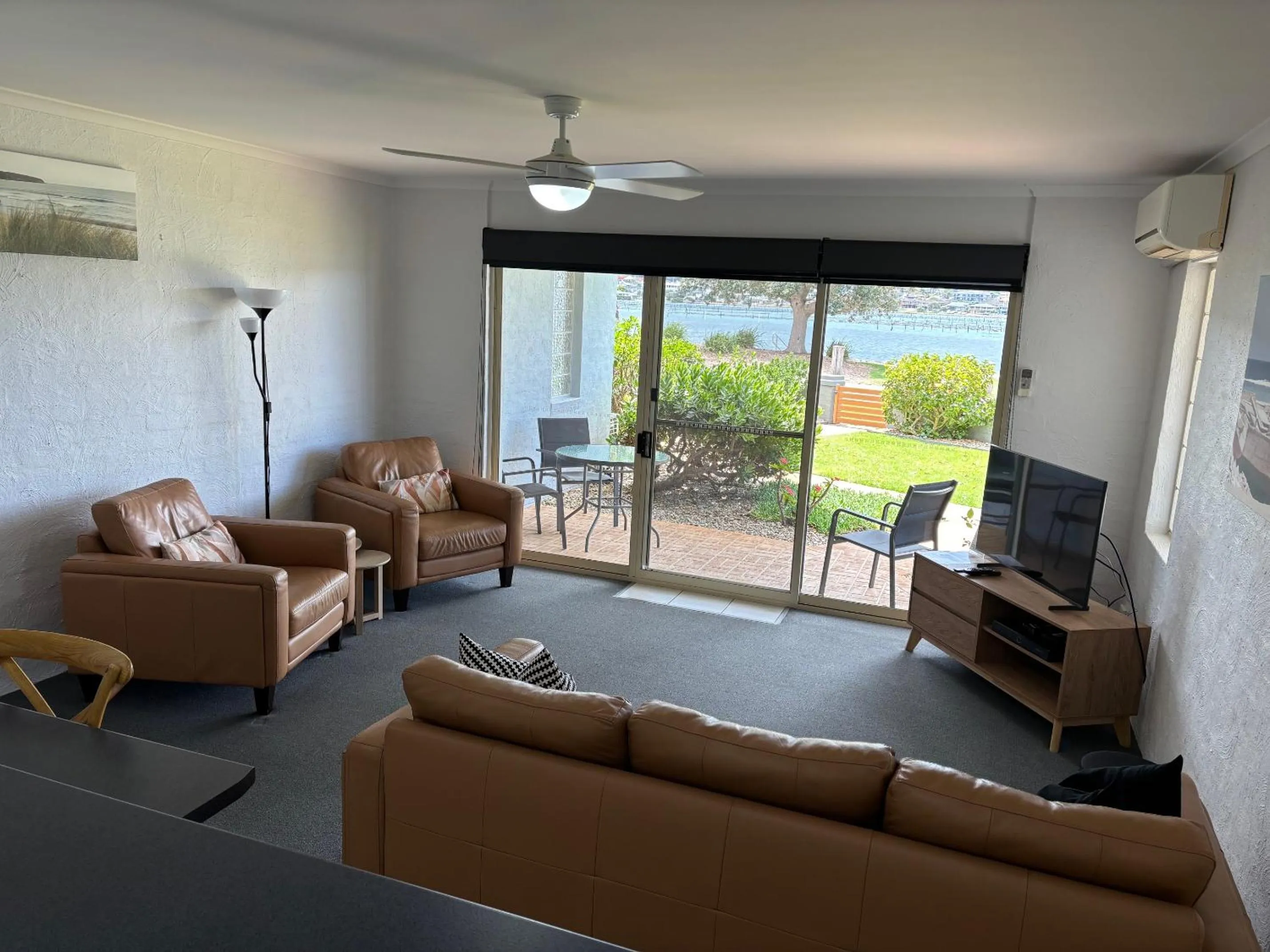 Living room in Merimbula Lake Apartments