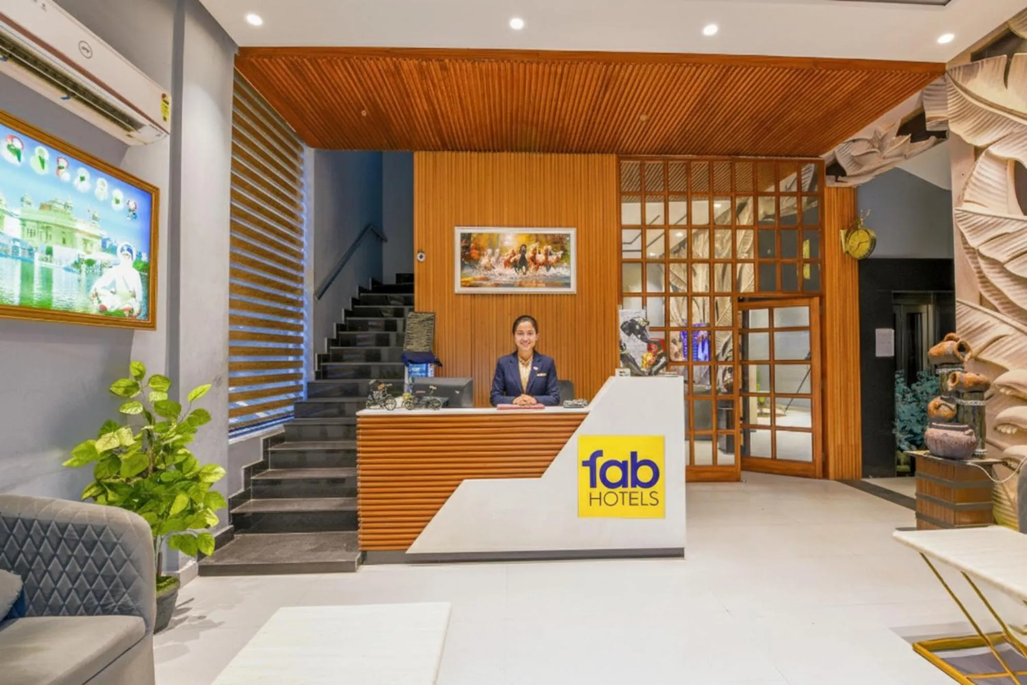 Lobby or reception in FabHotel Amar Villa