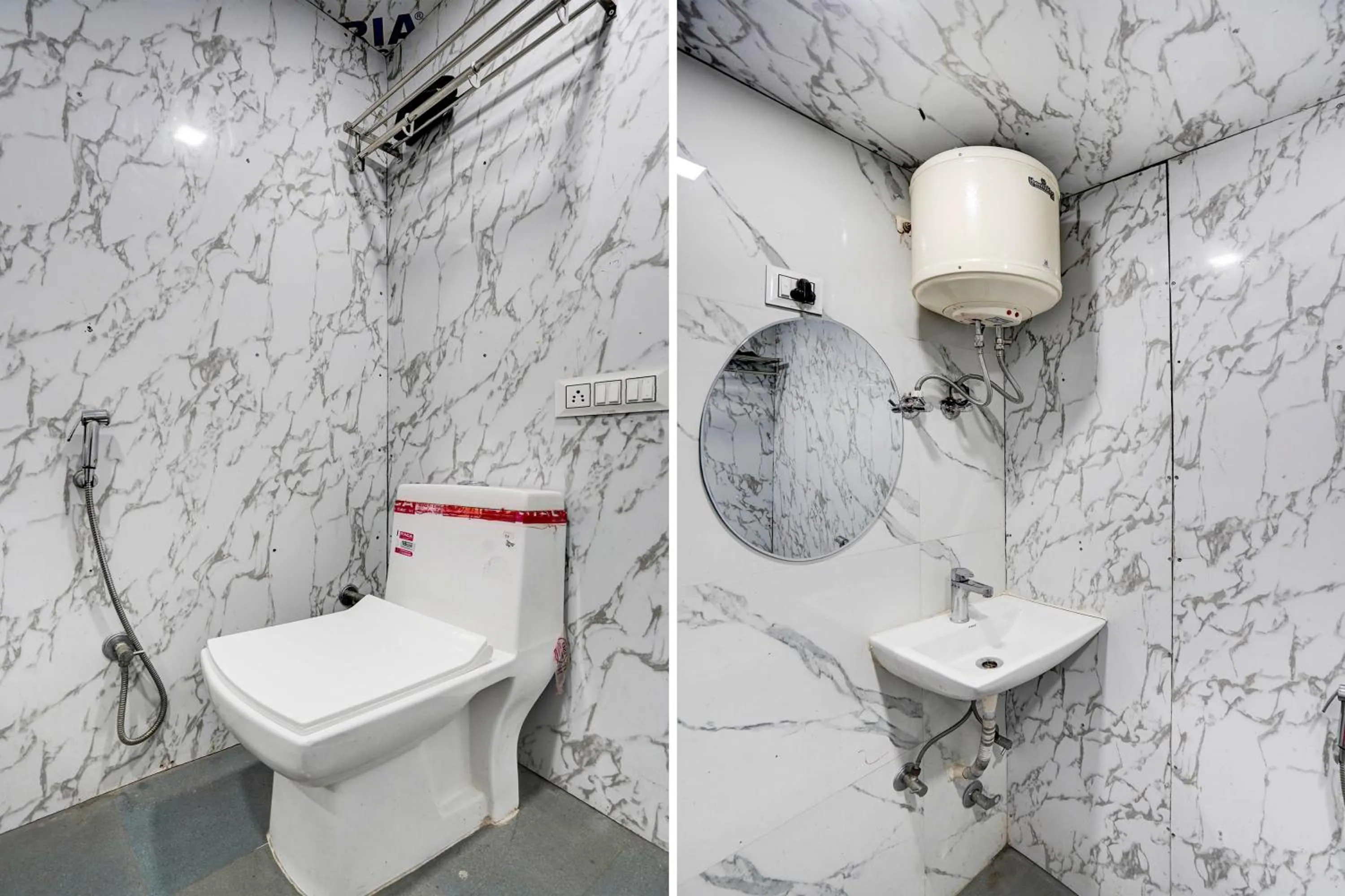 Bathroom in Hotel O POP A Happy Hours Plaza