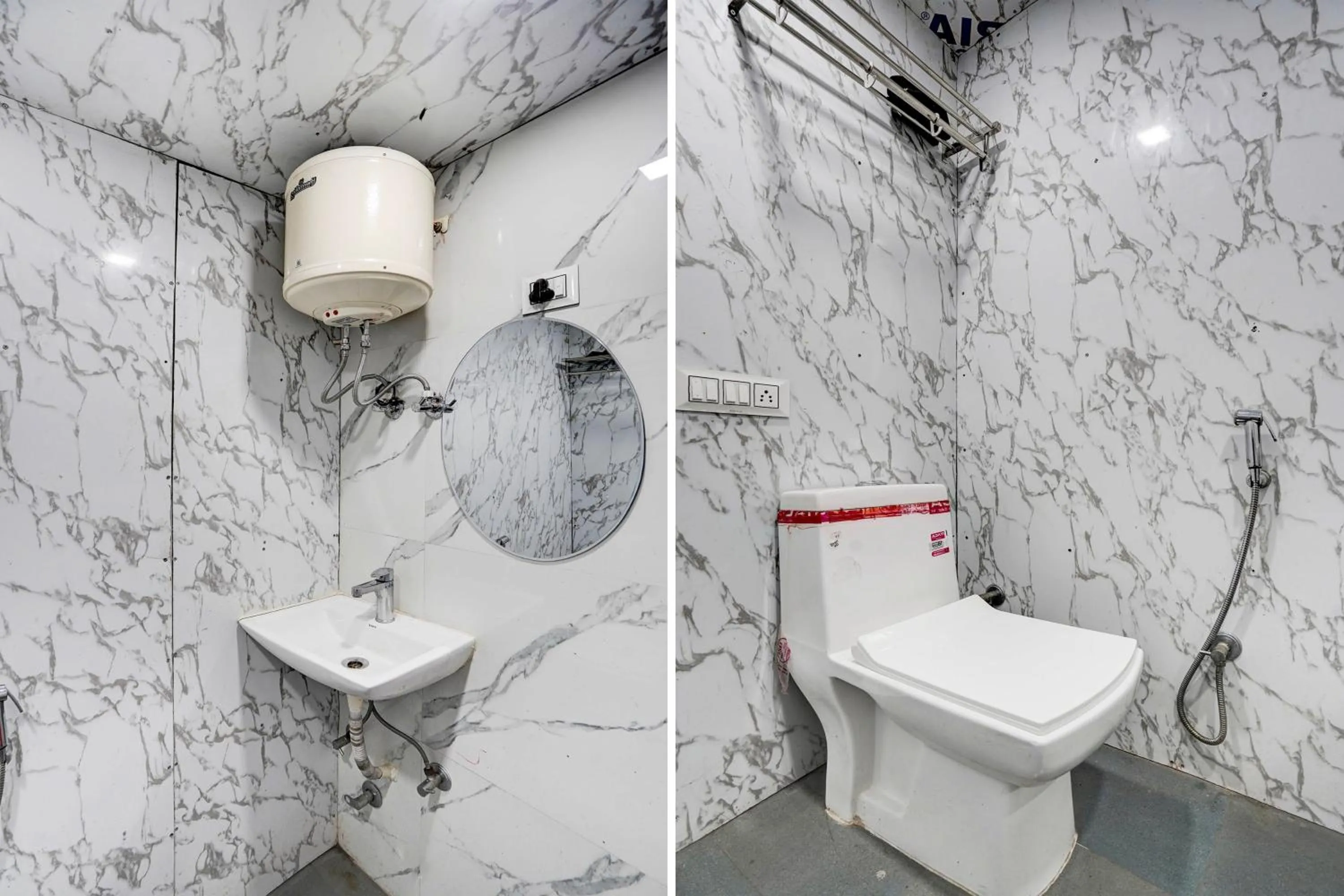 Bathroom in Hotel O POP A Happy Hours Plaza