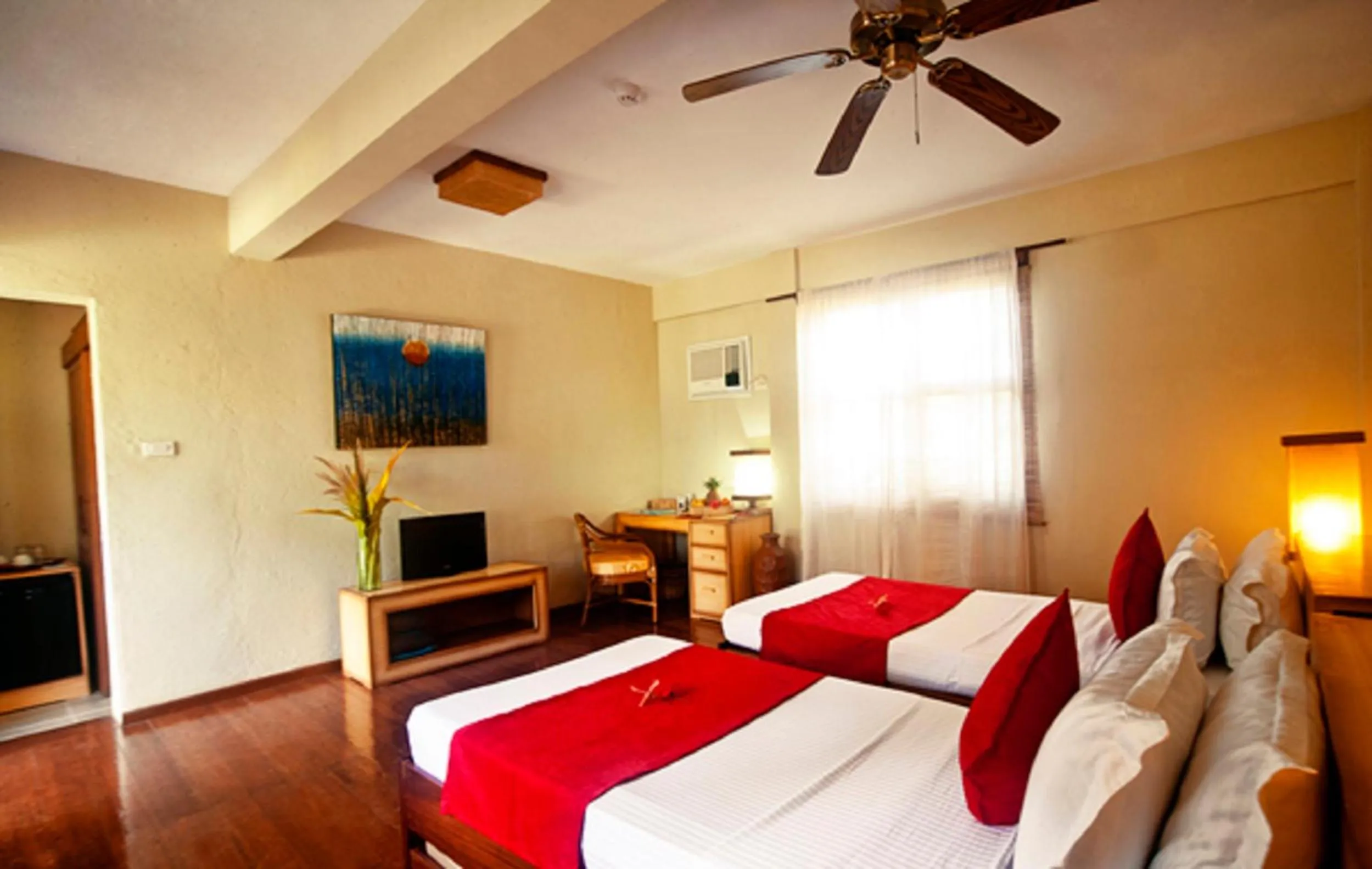 Photo of the whole room, Bed in Asia Grand View Hotel