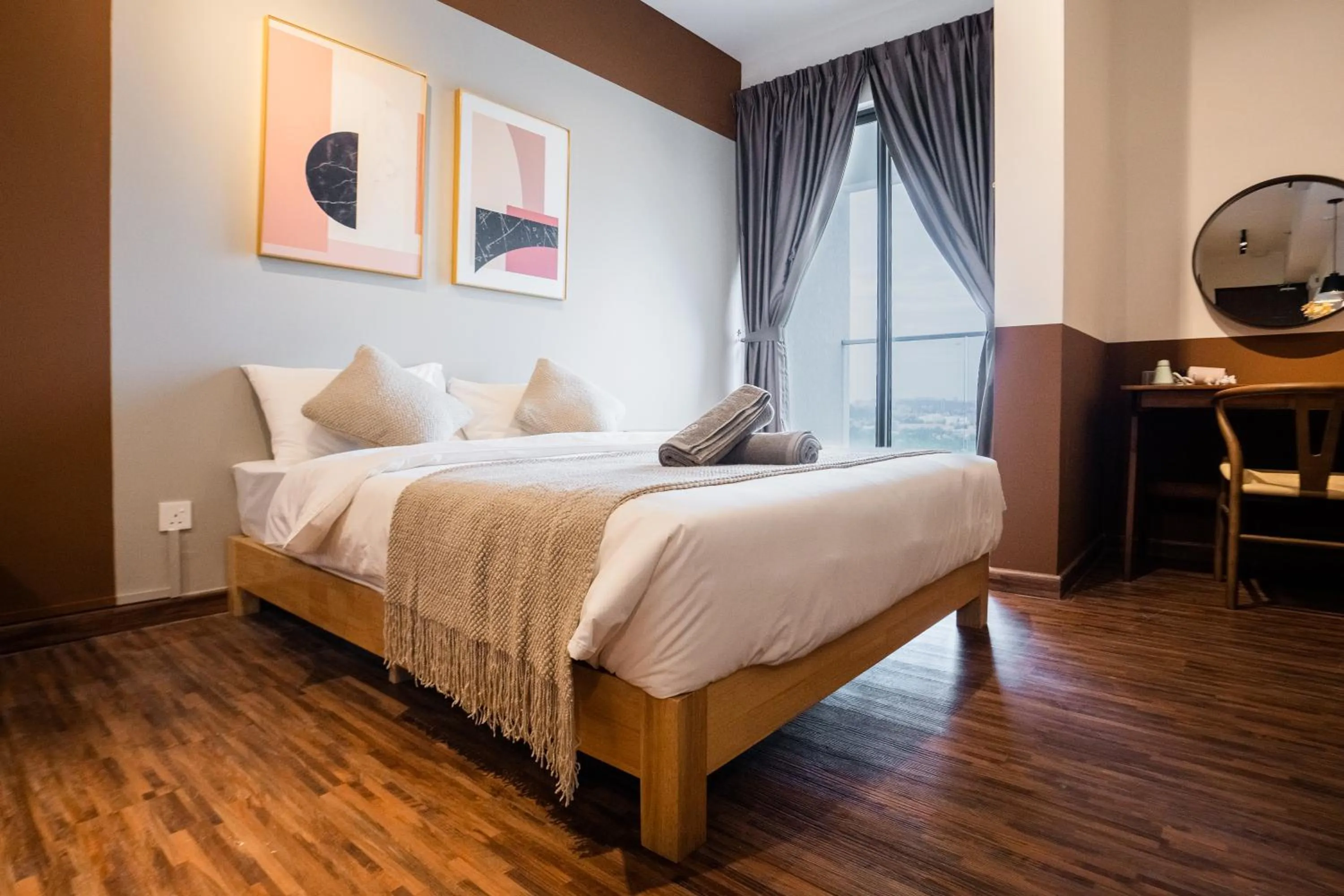 Bedroom, Bed in K Avenue by Pinstay